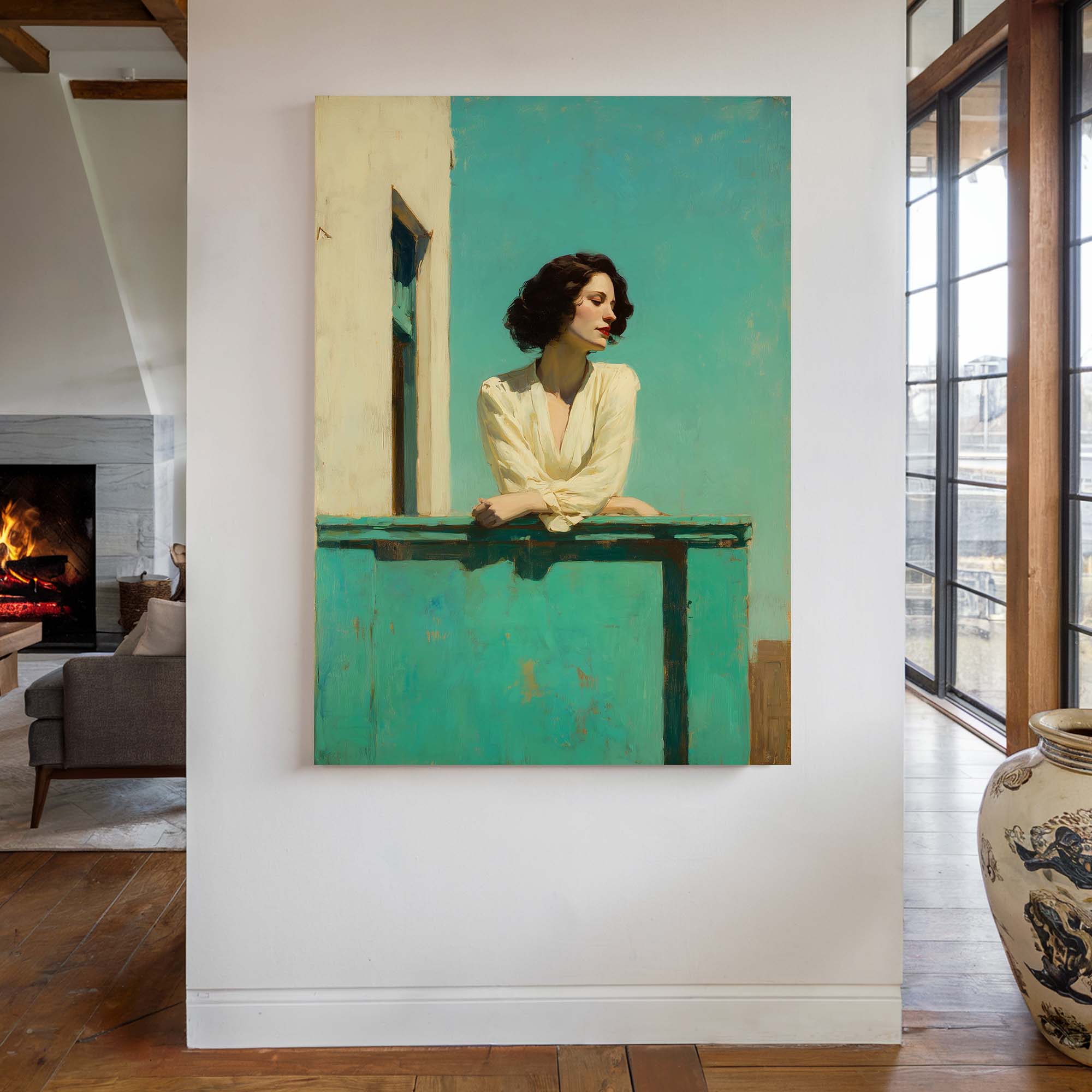 Calm Gaze No1 Canvas Print Canvas Art Wildfrog Art