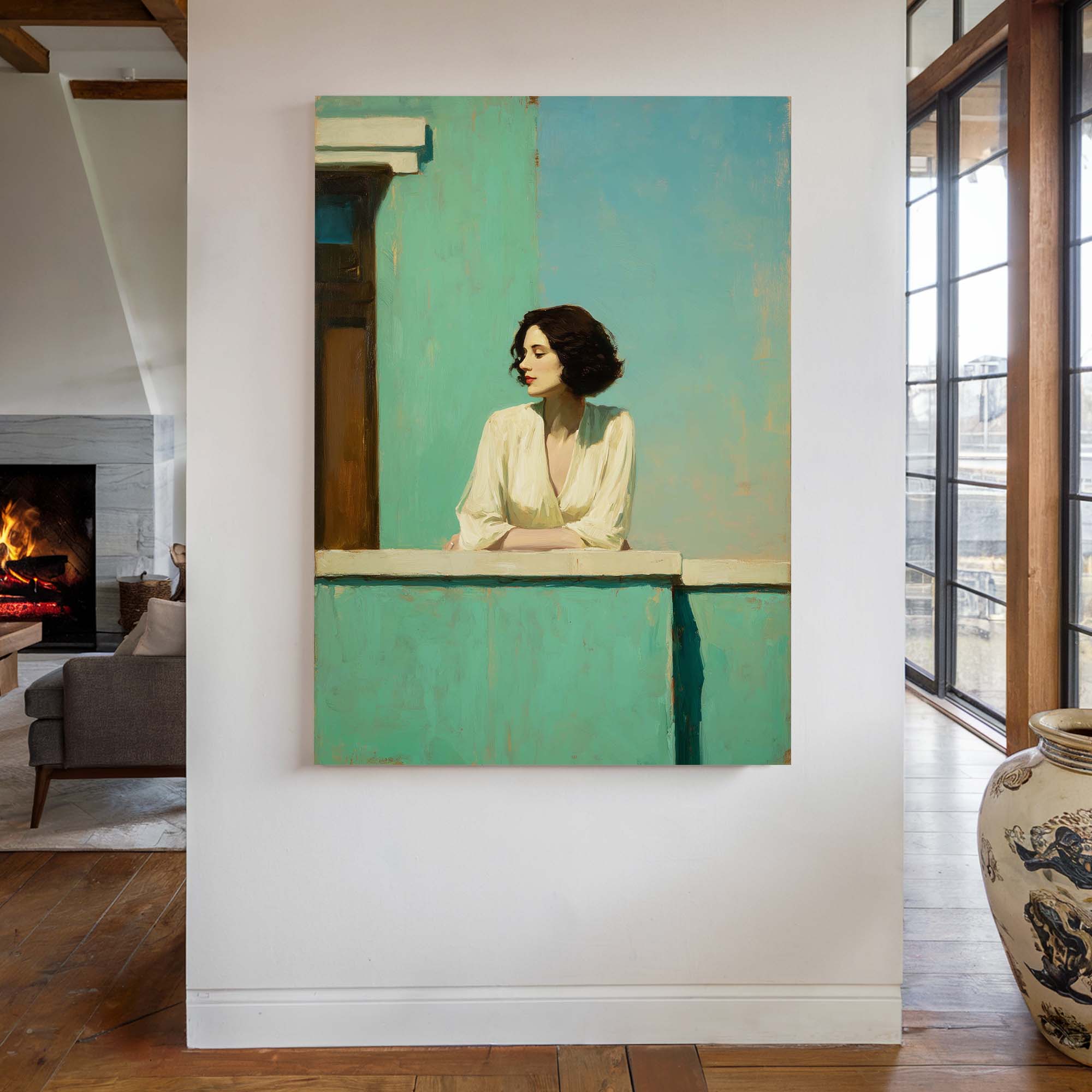 Calm Gaze No2 Canvas Print Canvas Art Wildfrog Art