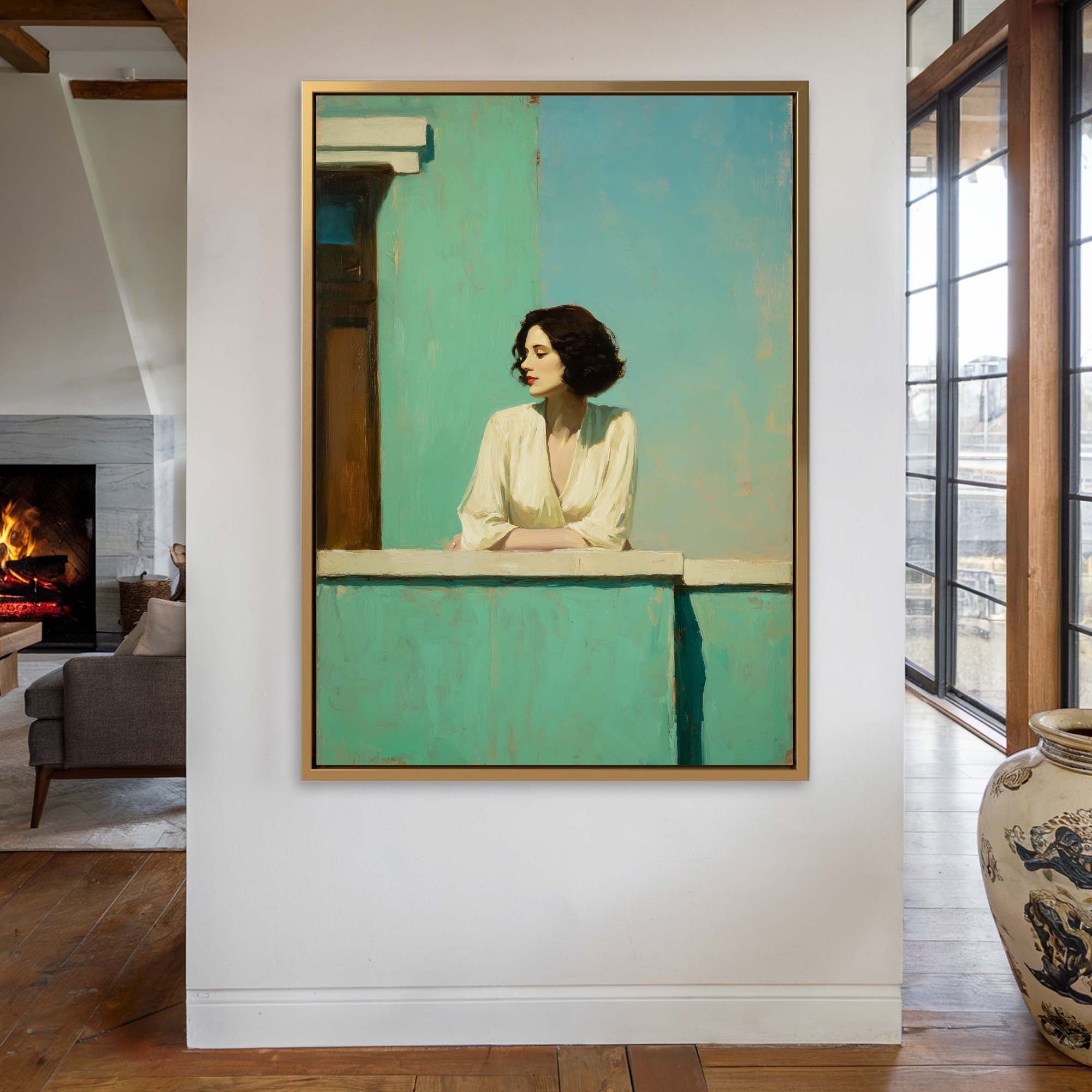 Calm Gaze No2 Canvas Print Canvas Art Wildfrog Art