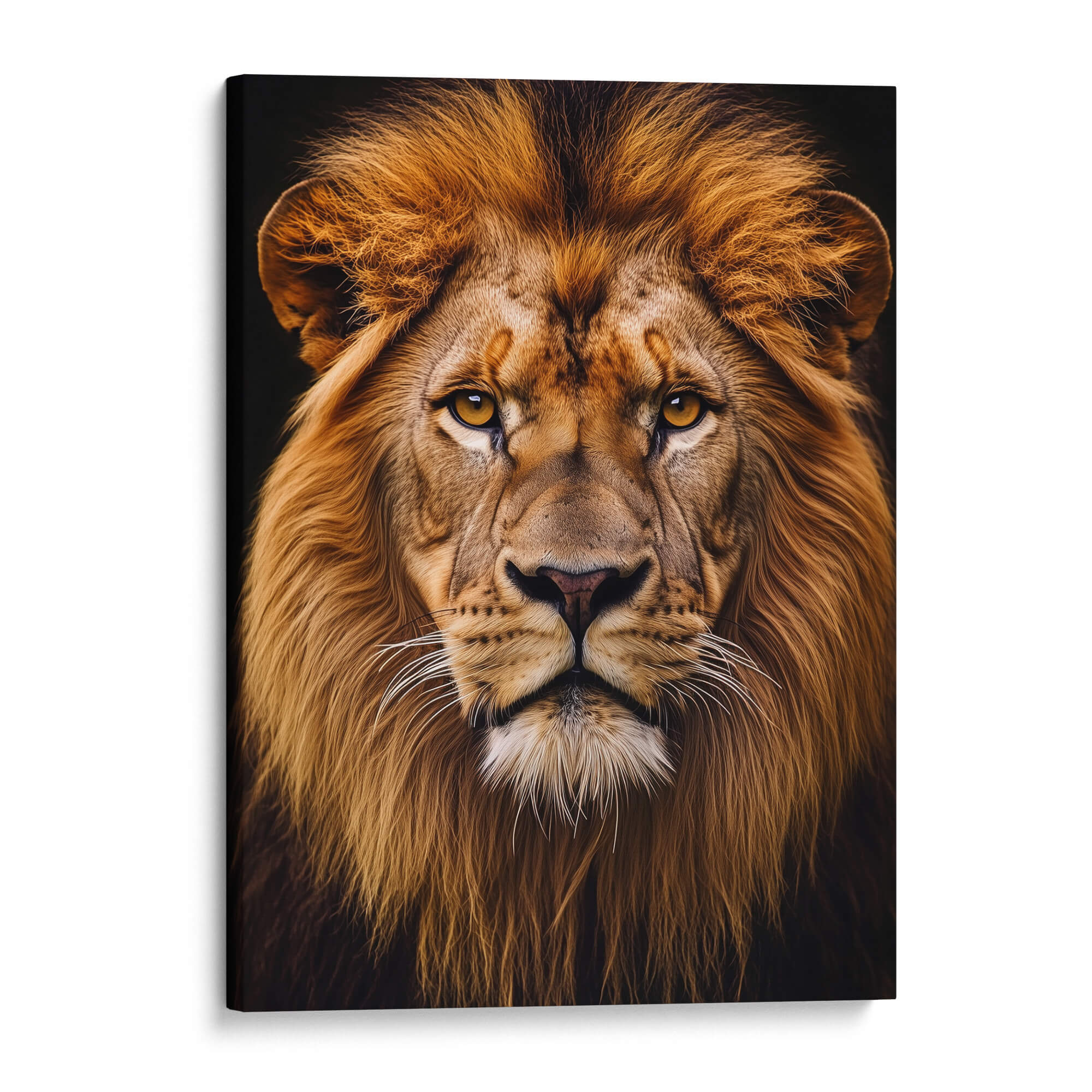 Close-Up Lion Portrait Canvas Print Canvas Art Wildfrog Art