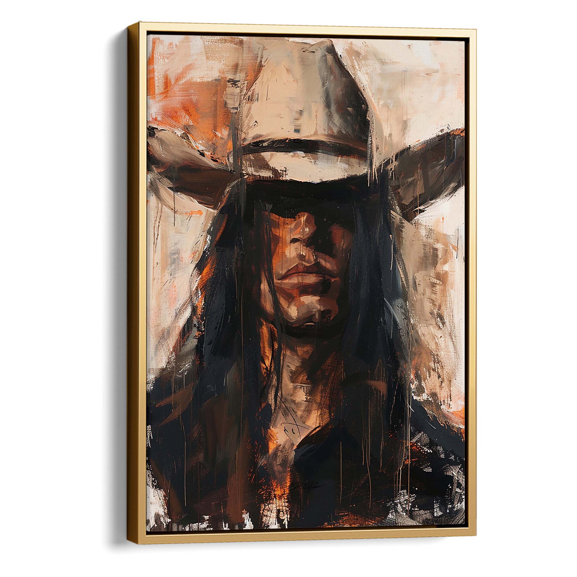 Cowboy Boss Canvas Print Canvas Art Wildfrog Art