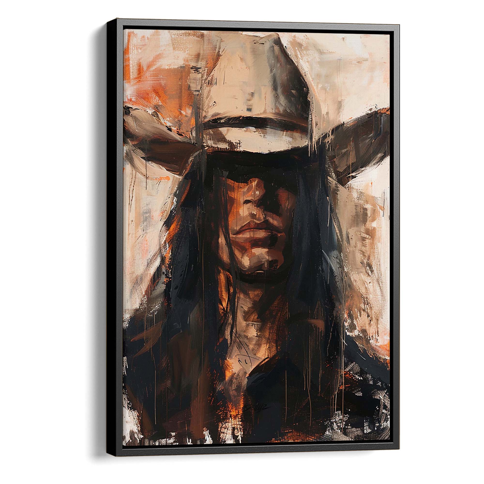 Cowboy Boss Canvas Print Canvas Art Wildfrog Art