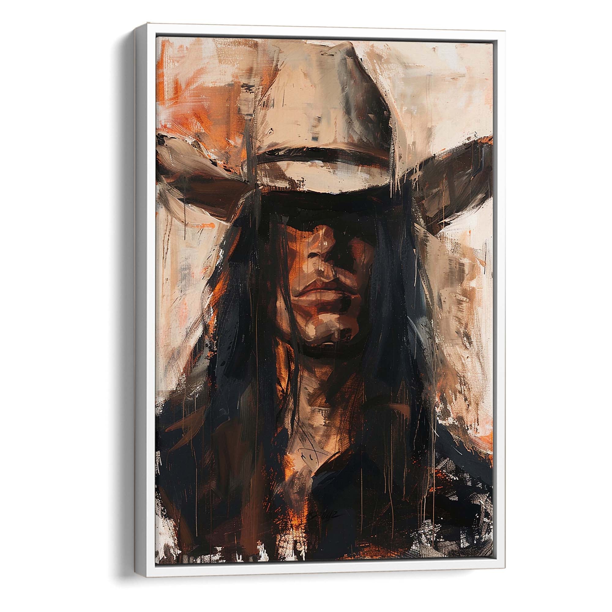 Cowboy Boss Canvas Print Canvas Art Wildfrog Art
