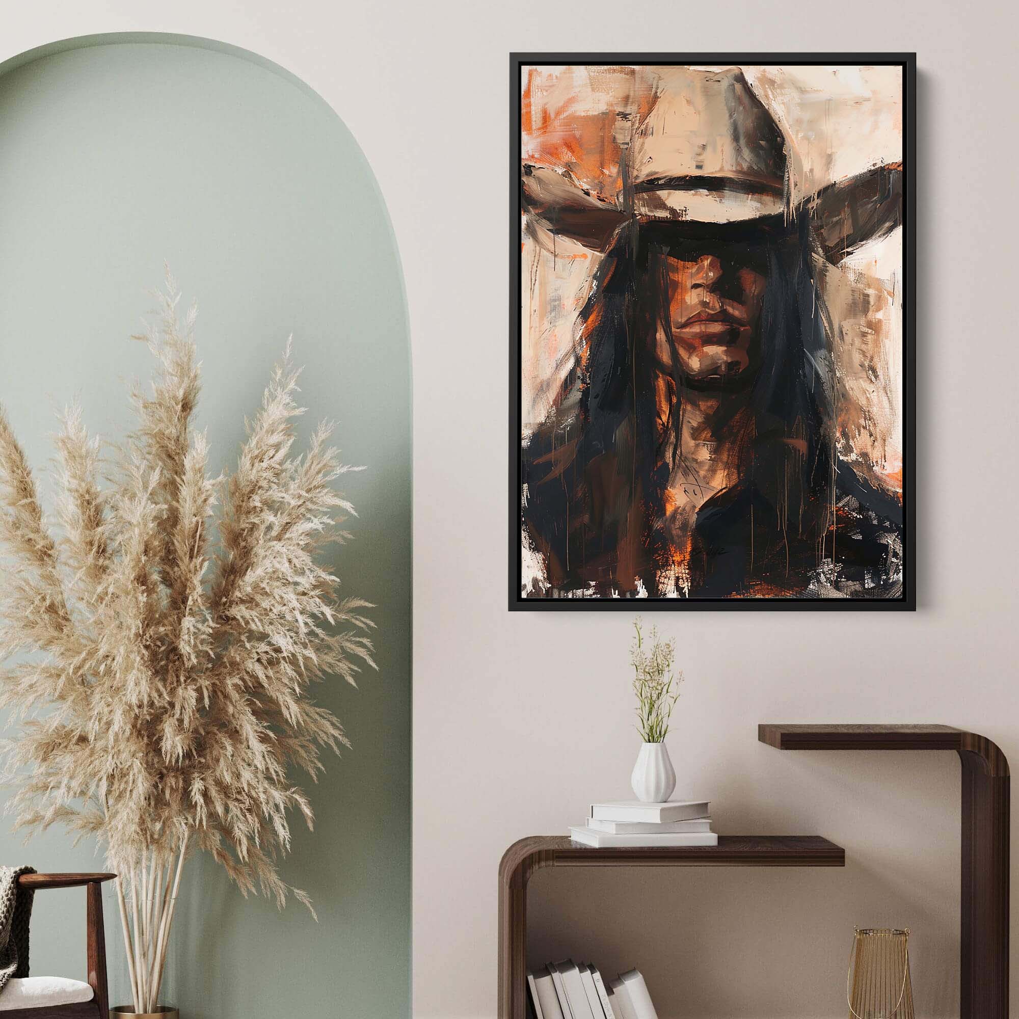 Cowboy Boss Canvas Print Canvas Art Wildfrog Art