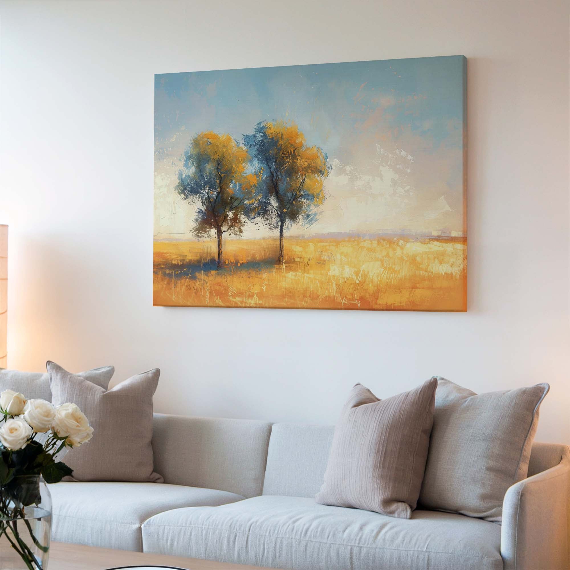Crisp Meadow Light Canvas Print