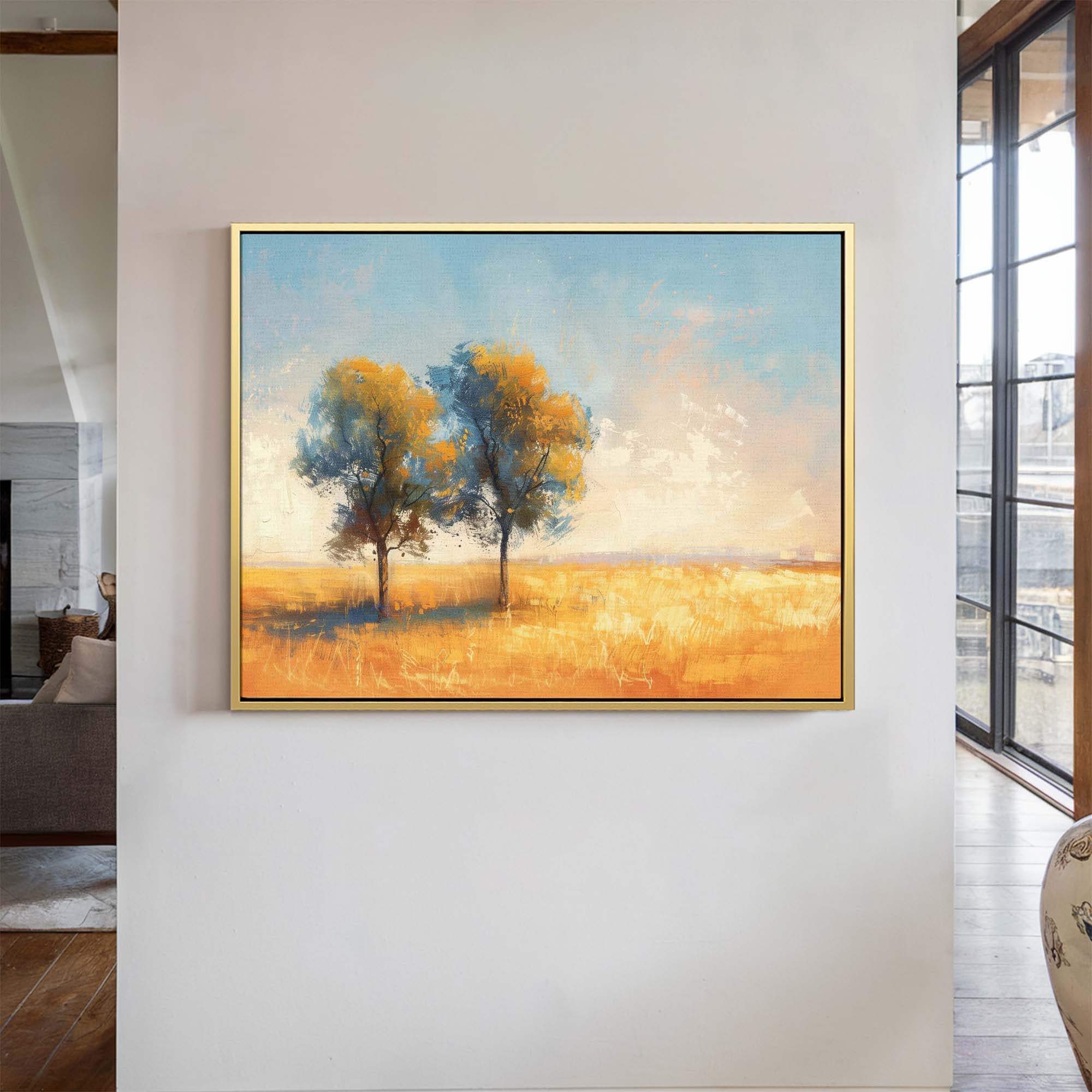 Crisp Meadow Light Canvas Print