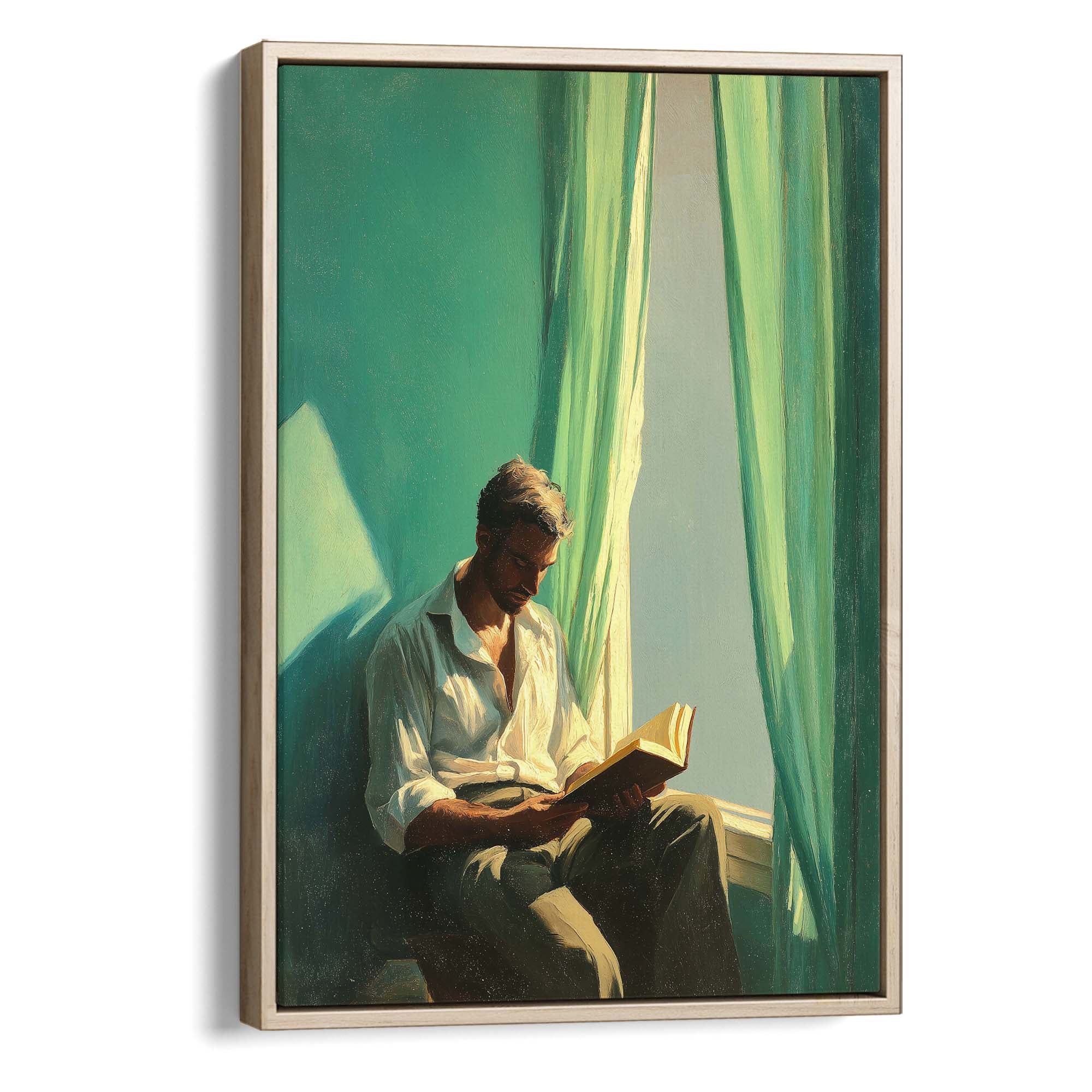 Curtain Reader Canvas Print Canvas Art Wildfrog Art