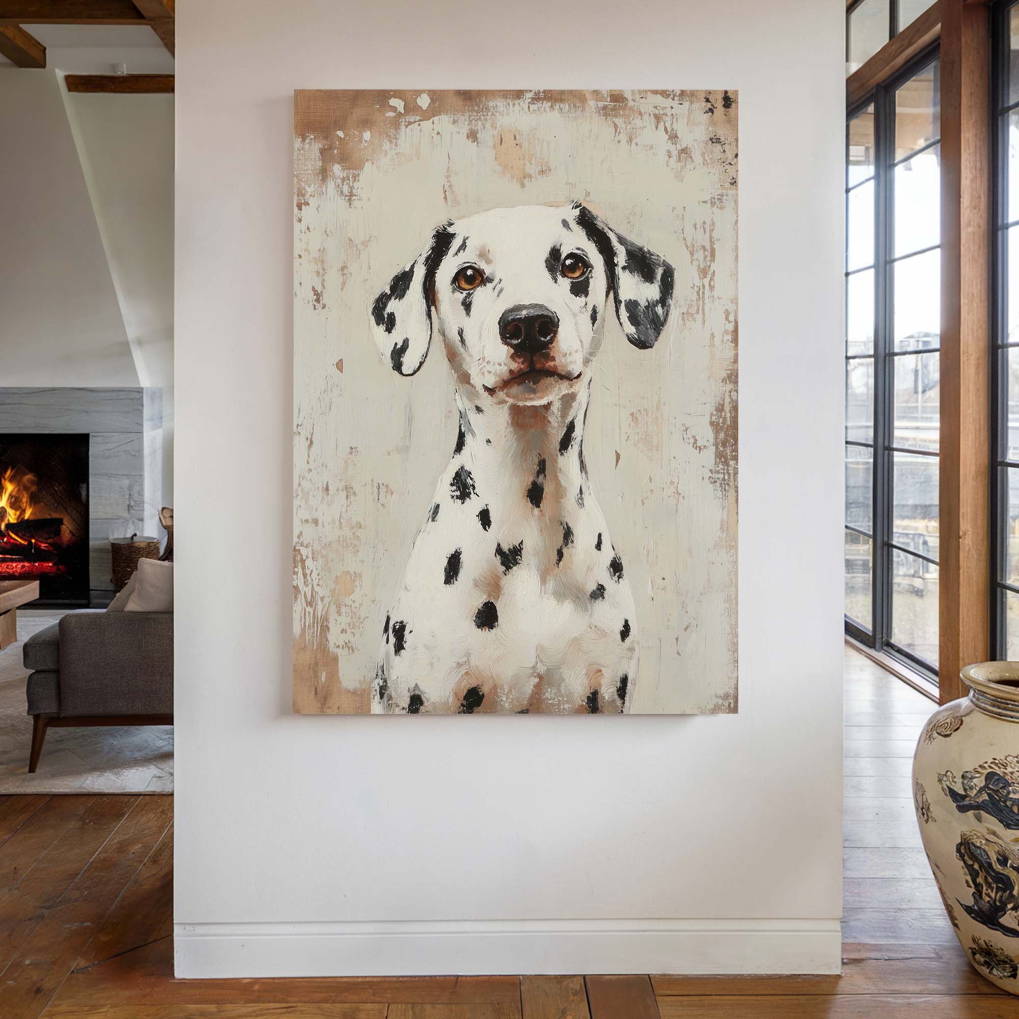 Dalmatian No3 Canvas Print Canvas Art Wildfrog Art
