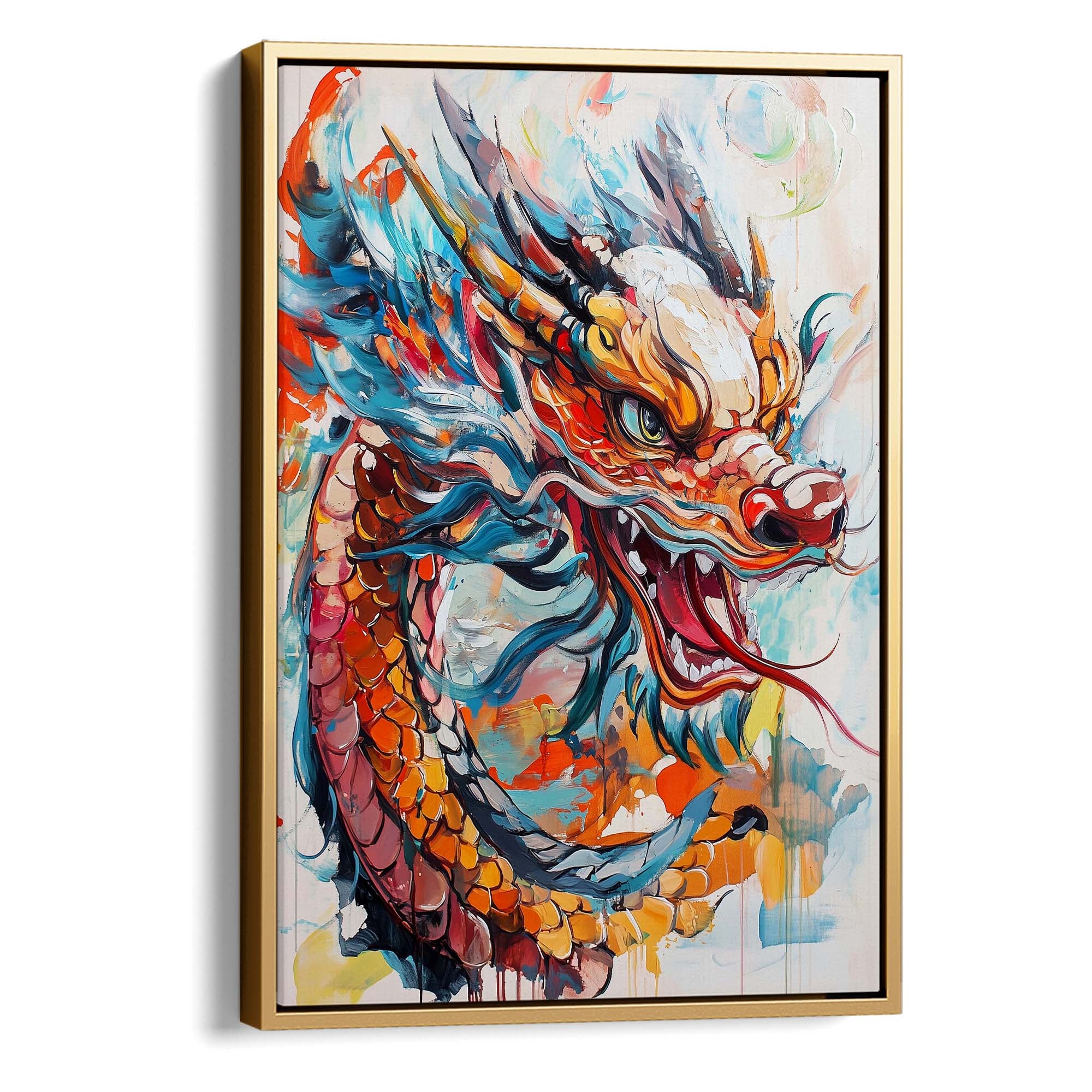 Dragon's Fury Canvas Print Canvas Art Wildfrog Art
