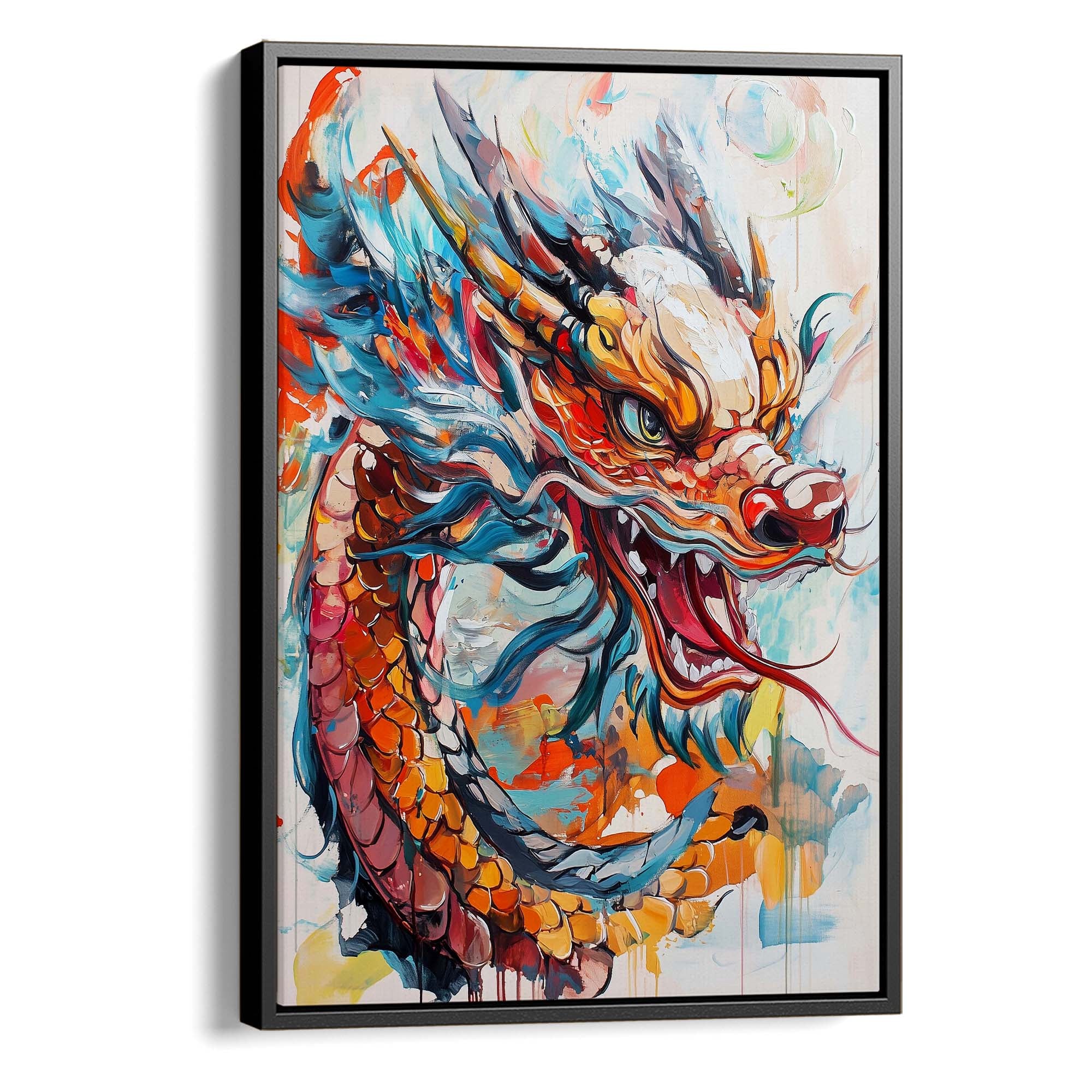 Dragon's Fury Canvas Print Canvas Art Wildfrog Art