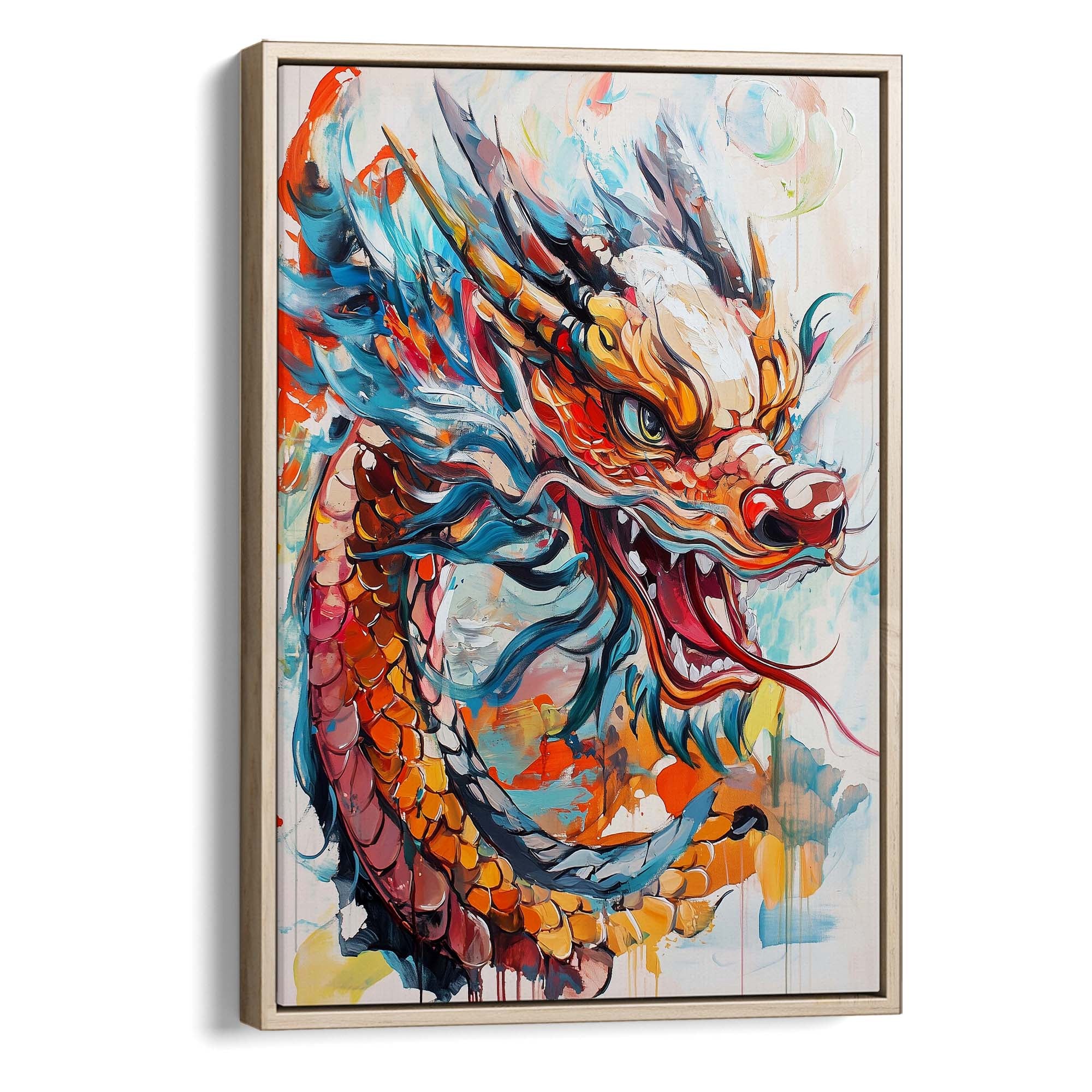 Dragon's Fury Canvas Print Canvas Art Wildfrog Art