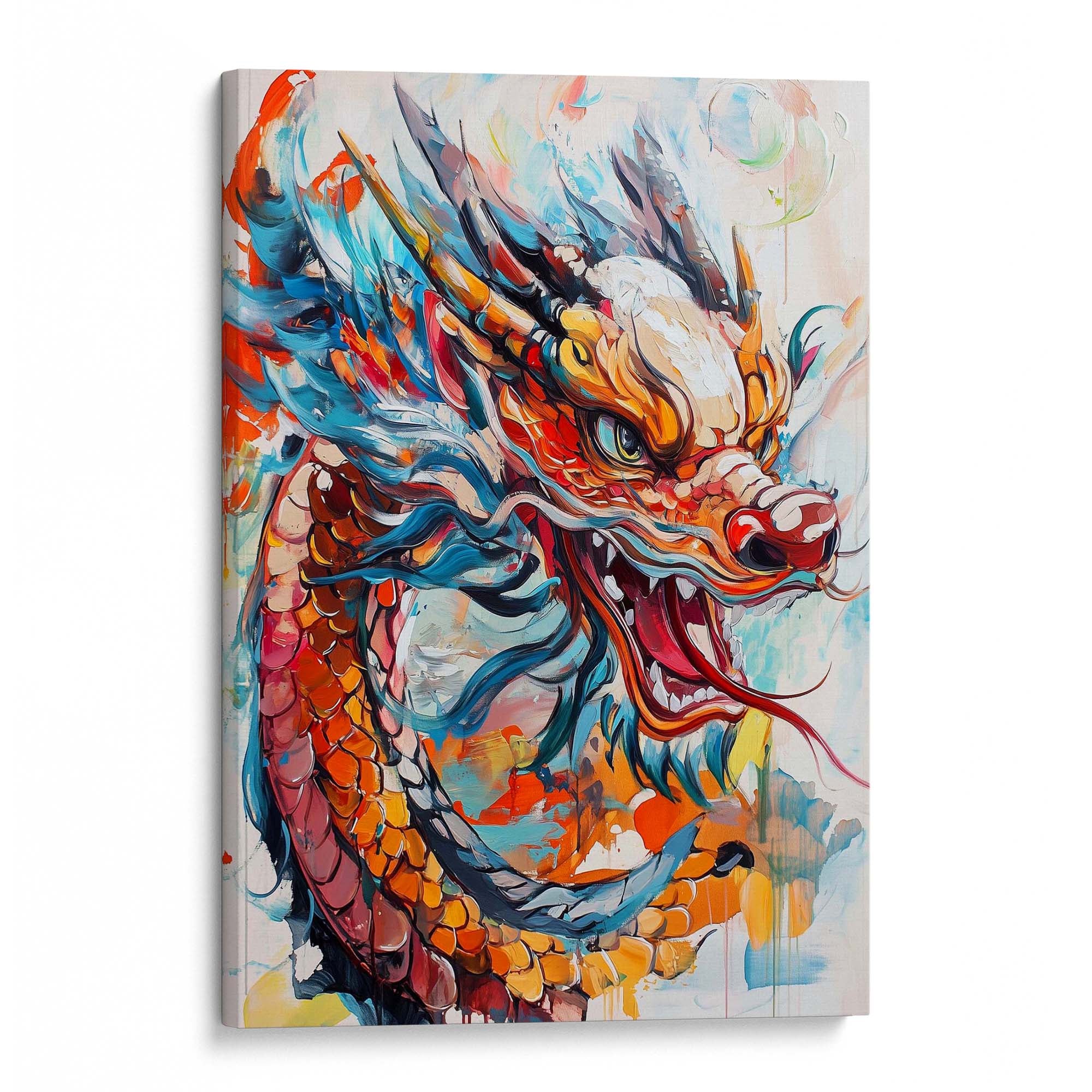 Dragon's Fury Canvas Print Canvas Art Wildfrog Art