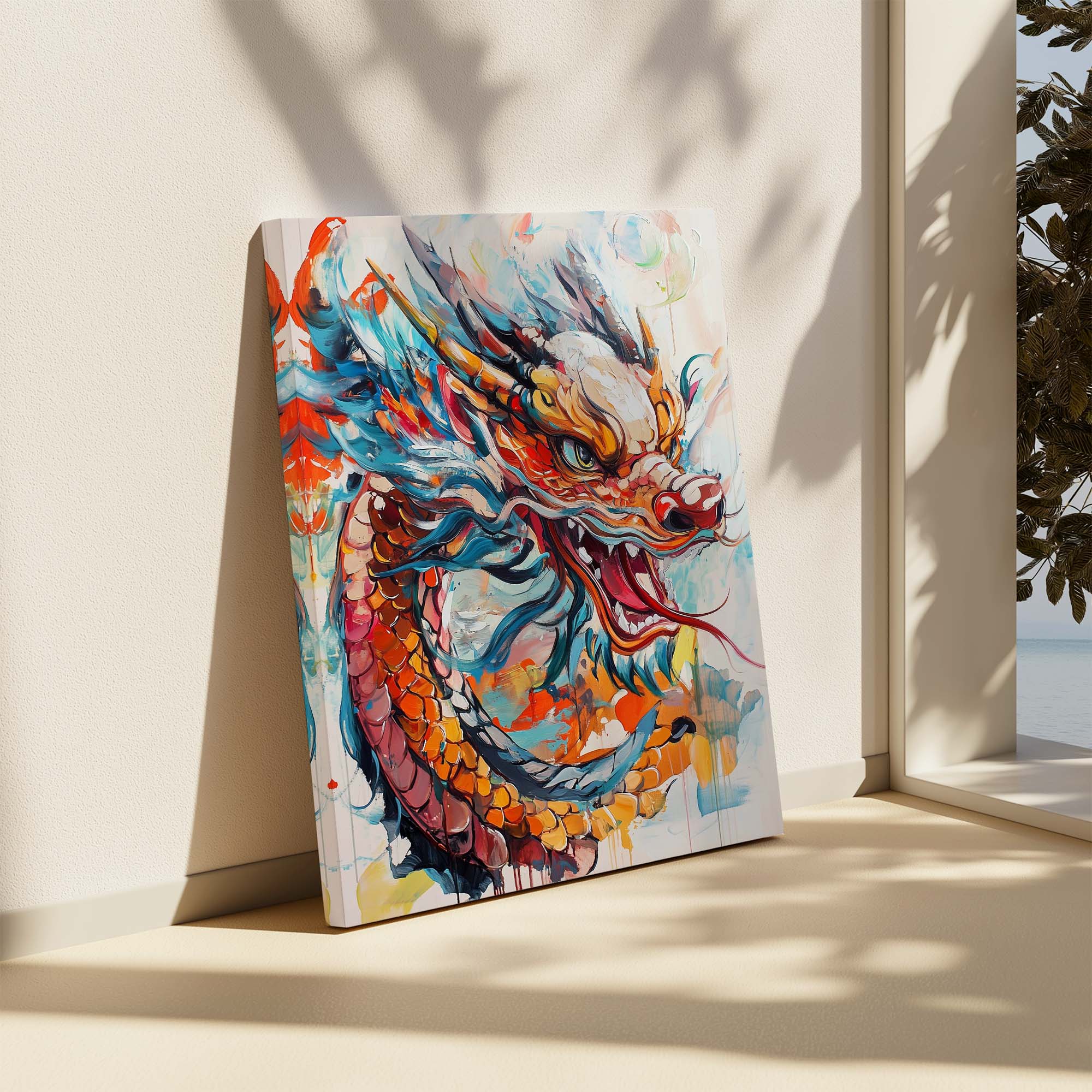 Dragon's Fury Canvas Print Canvas Art Wildfrog Art