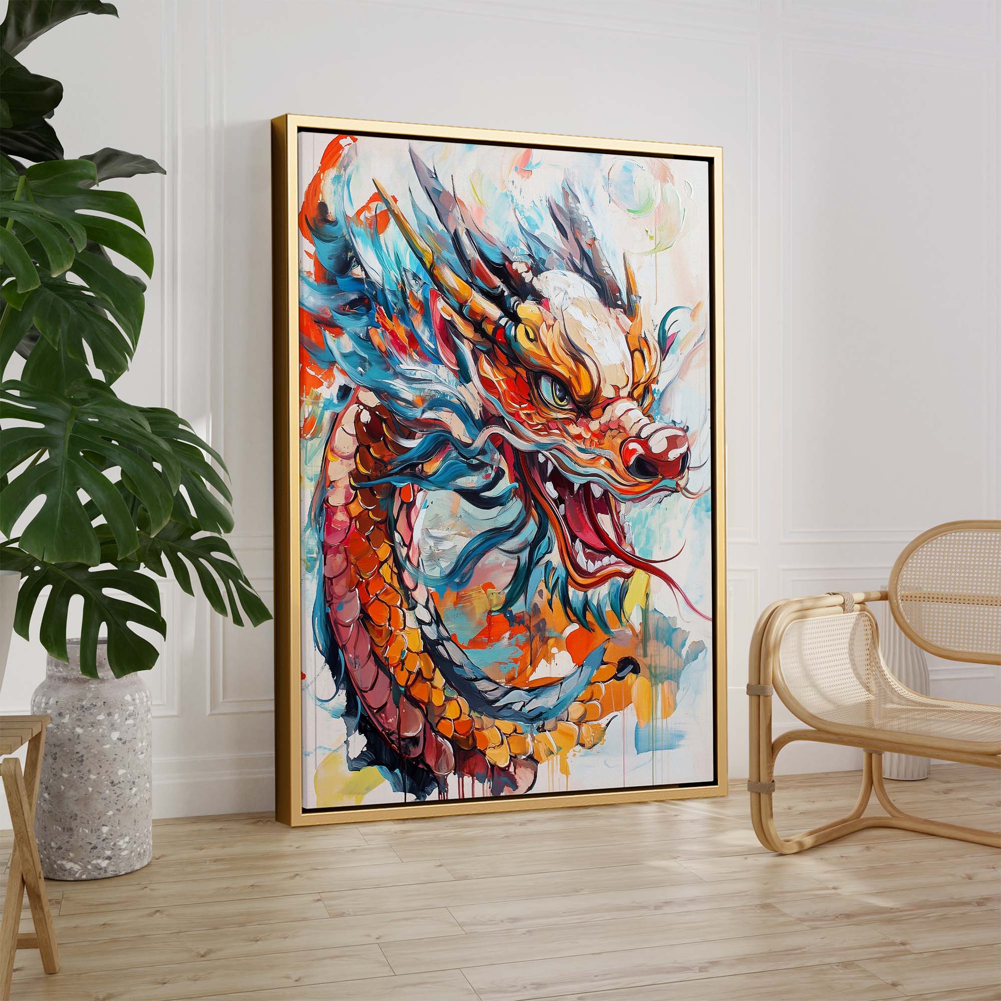 Dragon's Fury Canvas Print Canvas Art Wildfrog Art