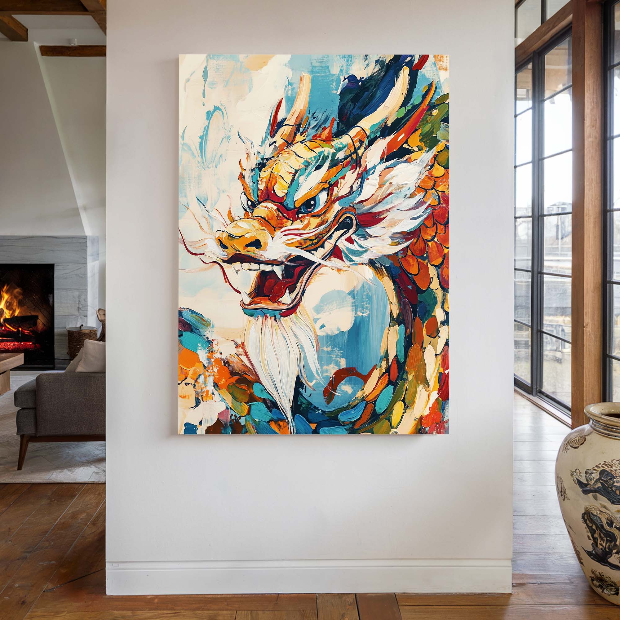 Dragon's Wisdom Canvas Print Canvas Art Wildfrog Art