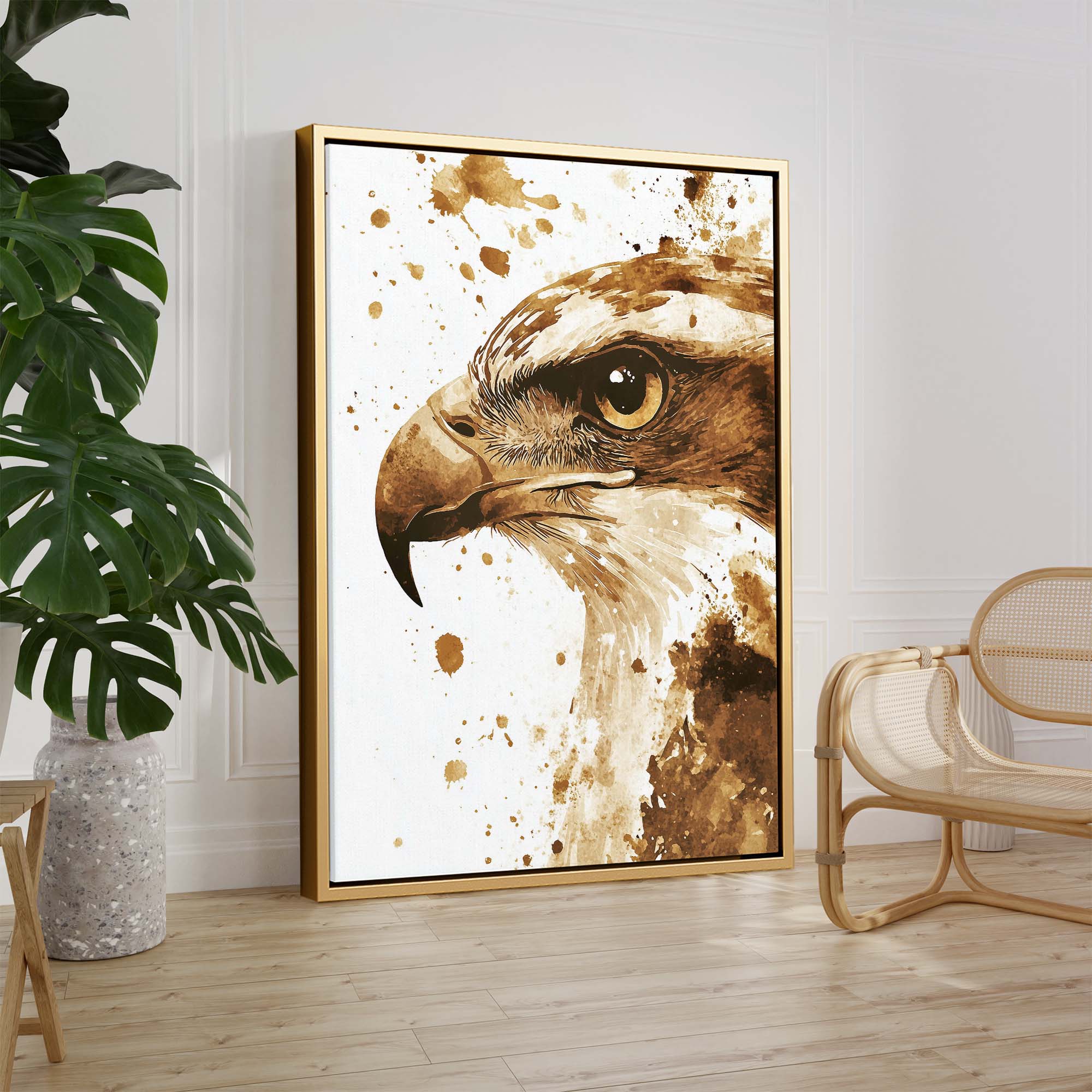 Eagle Eye Splash Canvas Print Canvas Art Wildfrog Art