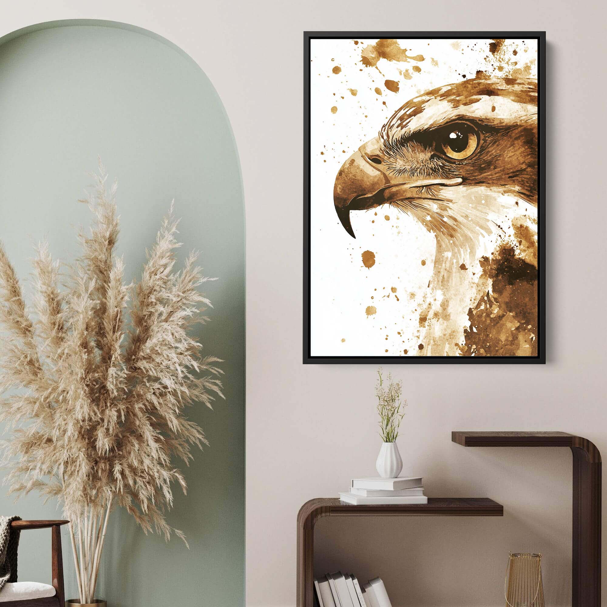 Eagle Eye Splash Canvas Print Canvas Art Wildfrog Art