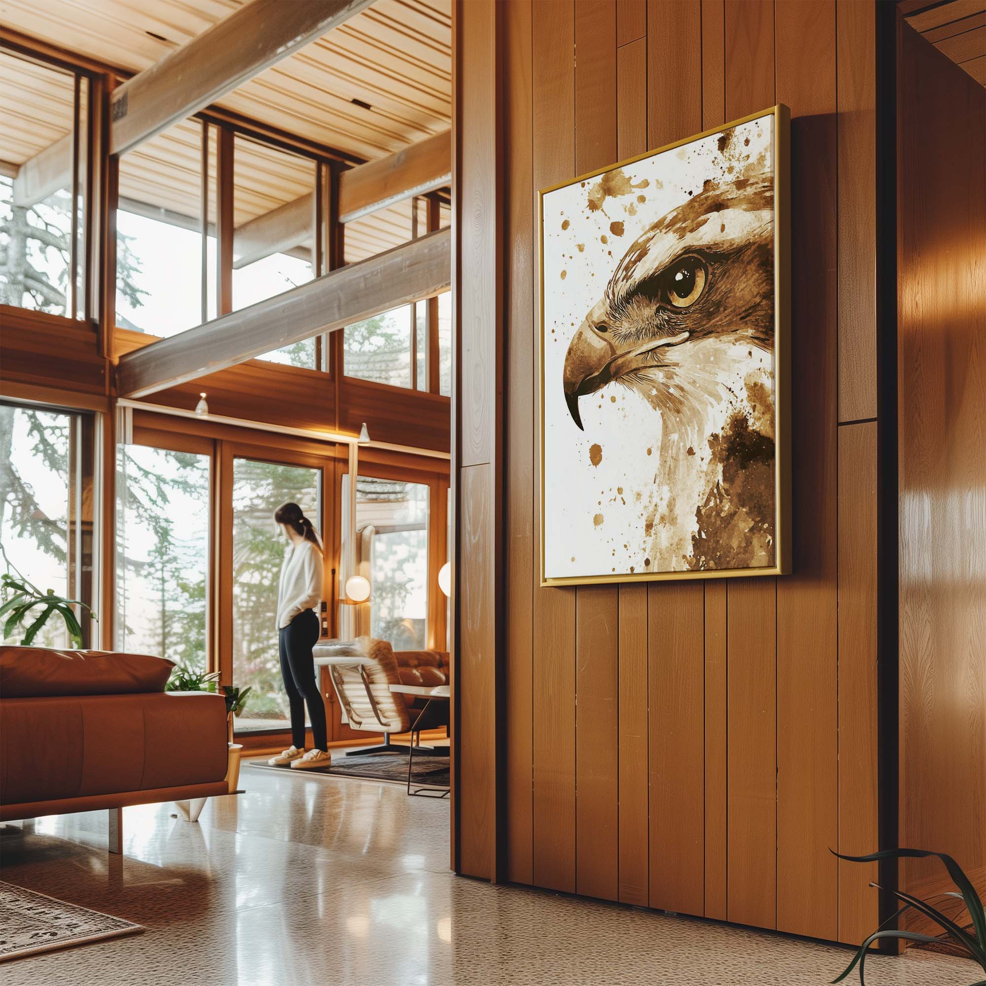 Eagle Eye Splash Canvas Print Canvas Art Wildfrog Art