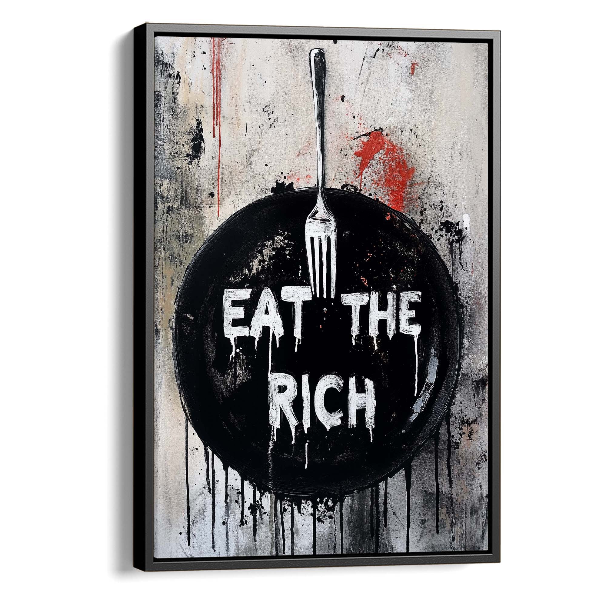 Eat the Rich No2 Canvas Print Canvas Art Wildfrog Art