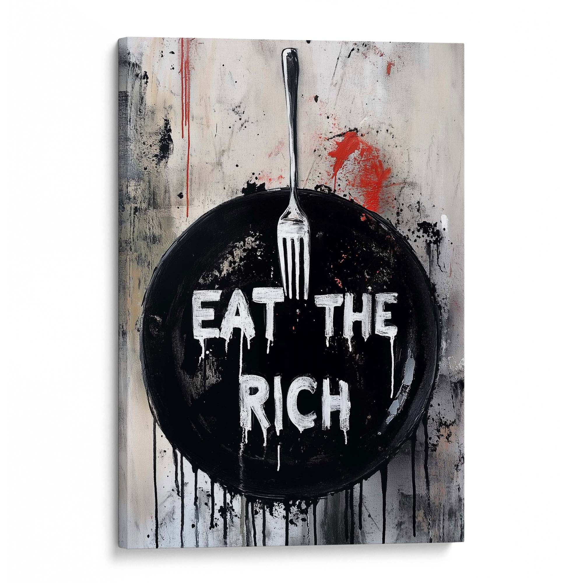 Eat the Rich No2 Canvas Print Canvas Art Wildfrog Art