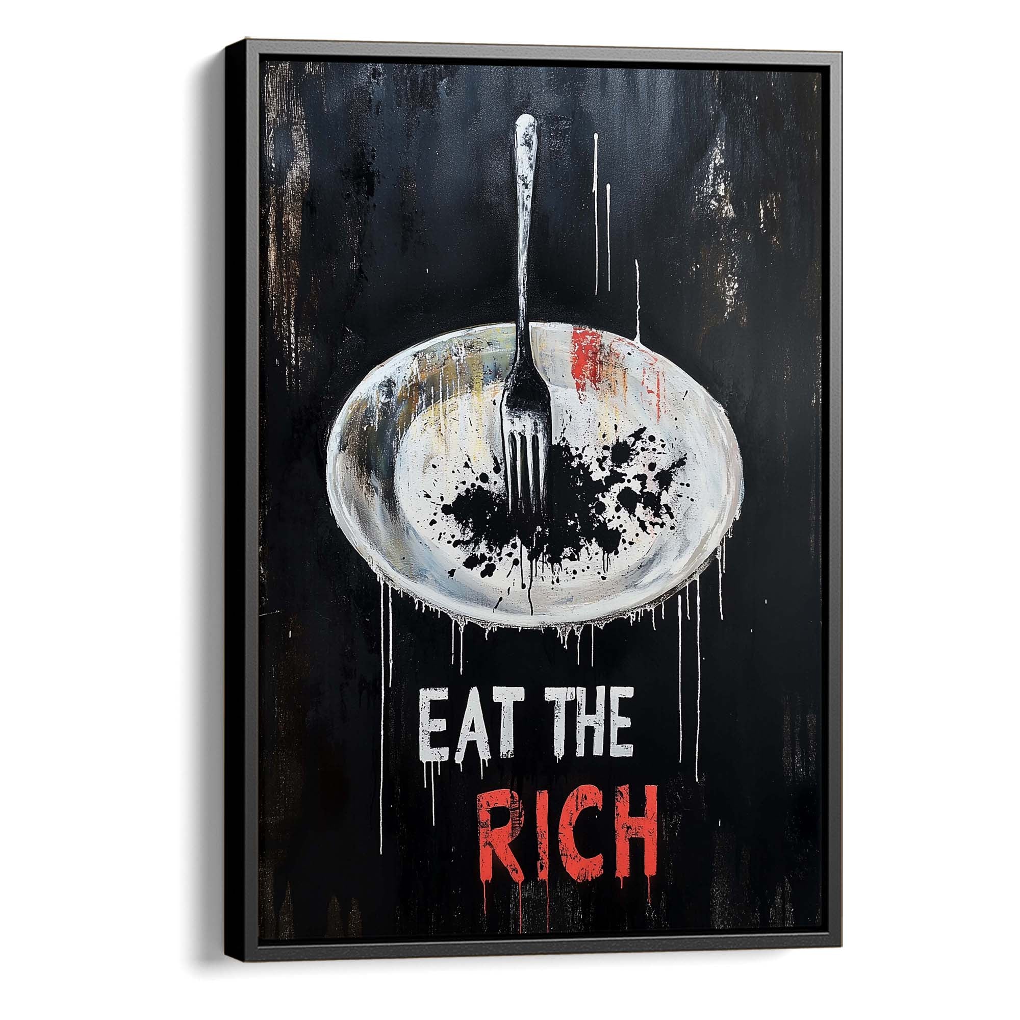 Eat the Rich No3 Canvas Print Canvas Art Wildfrog Art