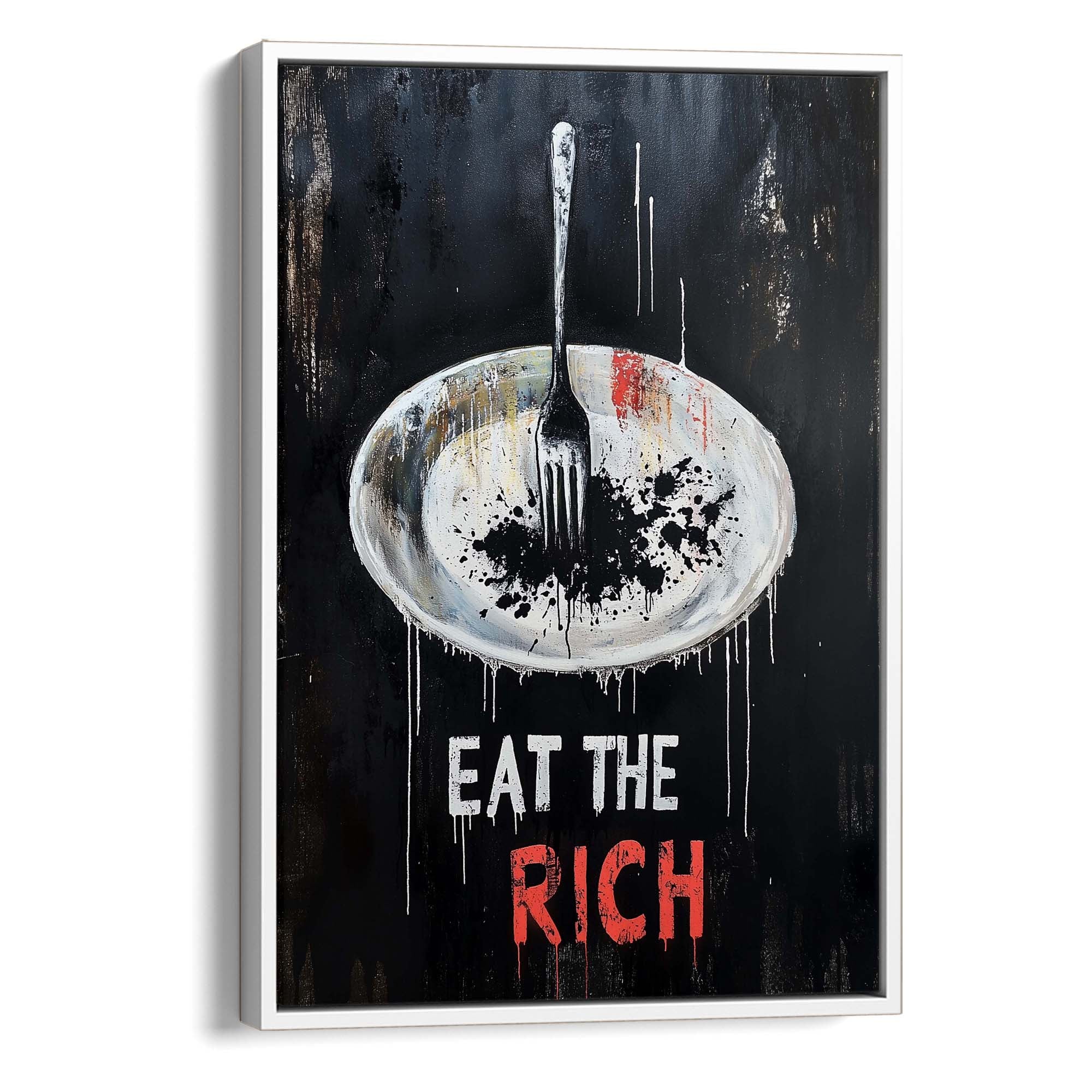 Eat the Rich No3 Canvas Print Canvas Art Wildfrog Art