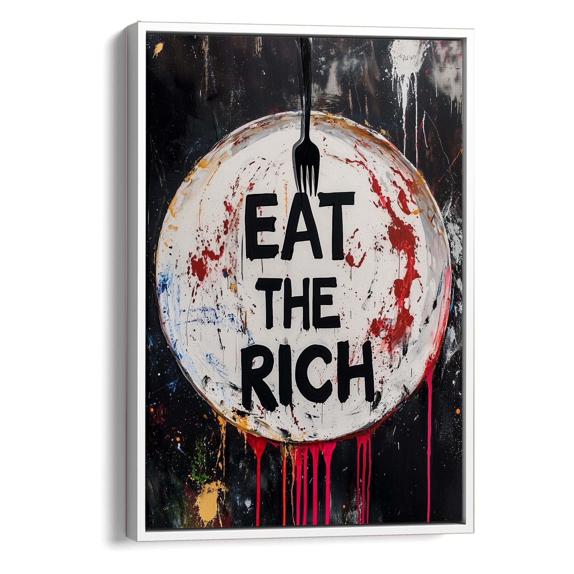 Eat the Rich No4 Canvas Print Canvas Art Wildfrog Art