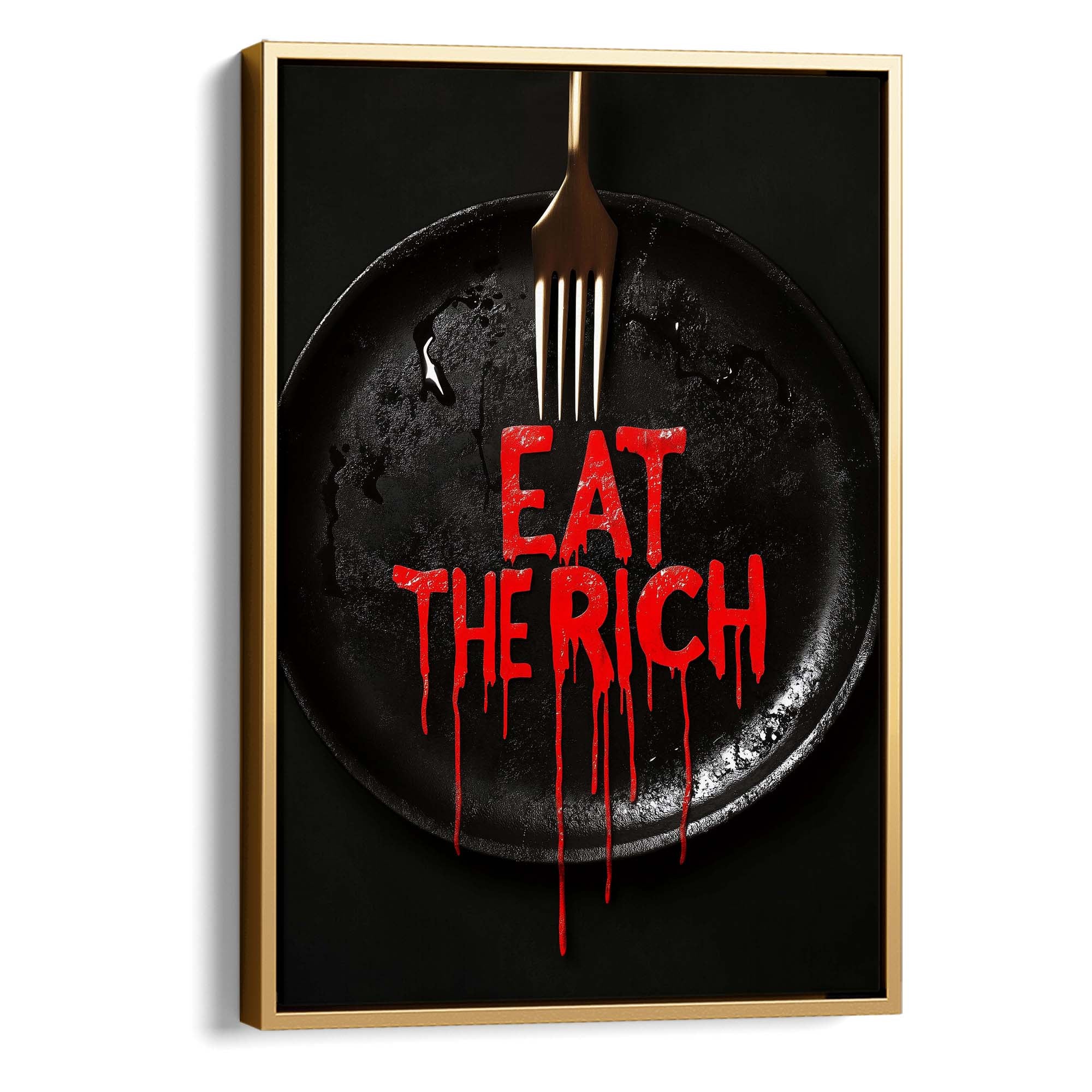 Eat the Rich Canvas Print Canvas Art Wildfrog Art