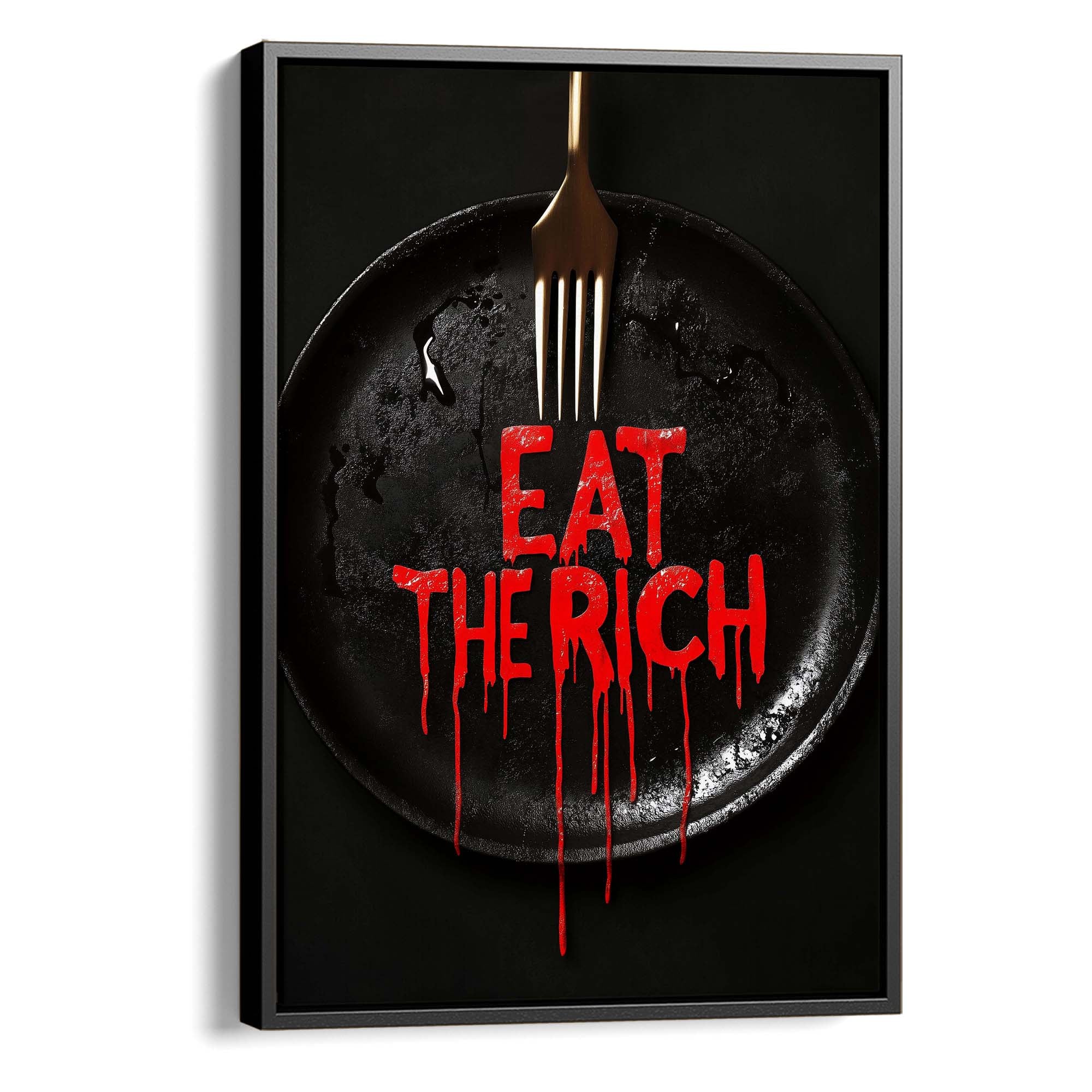 Eat the Rich Canvas Print Canvas Art Wildfrog Art