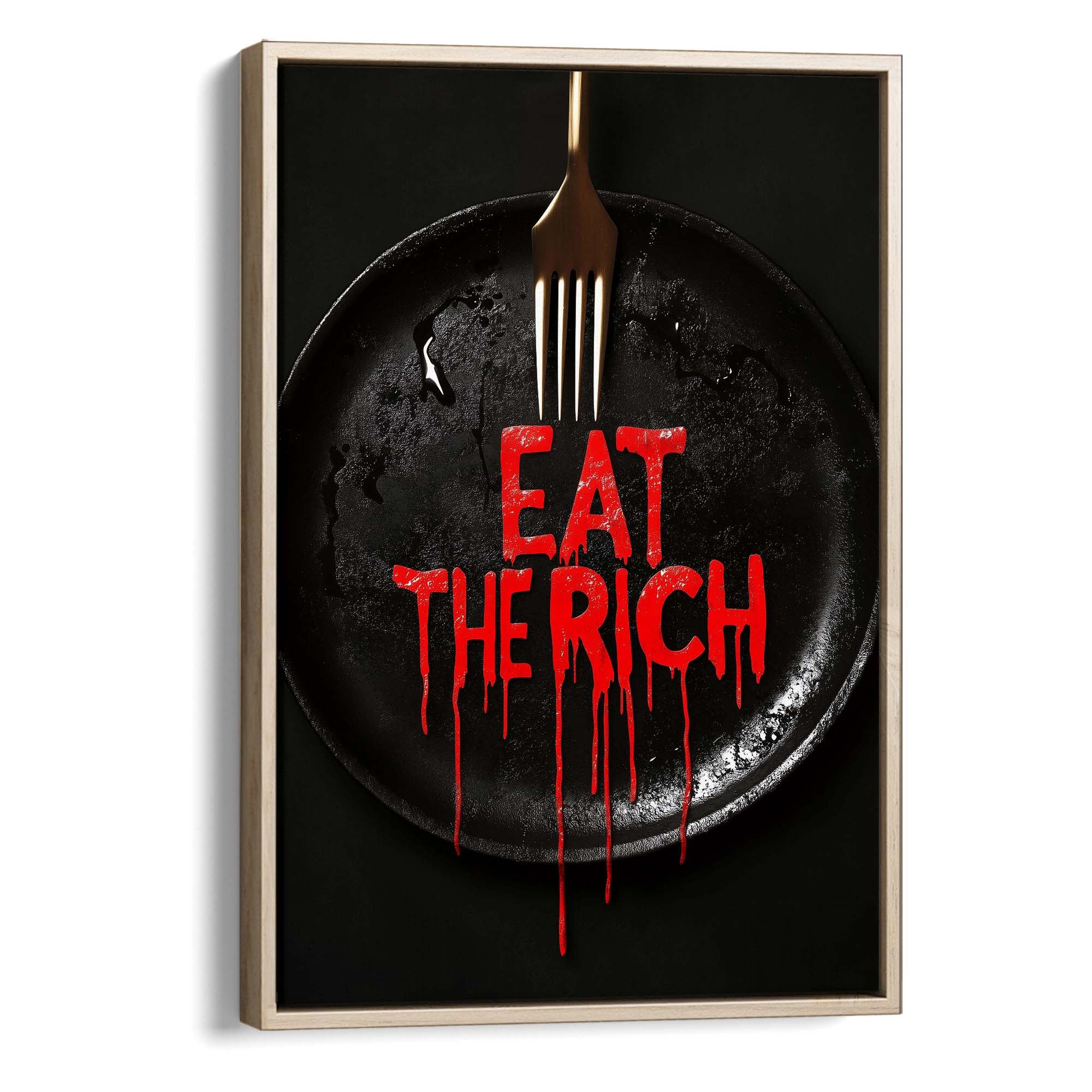 Eat the Rich Canvas Print Canvas Art Wildfrog Art