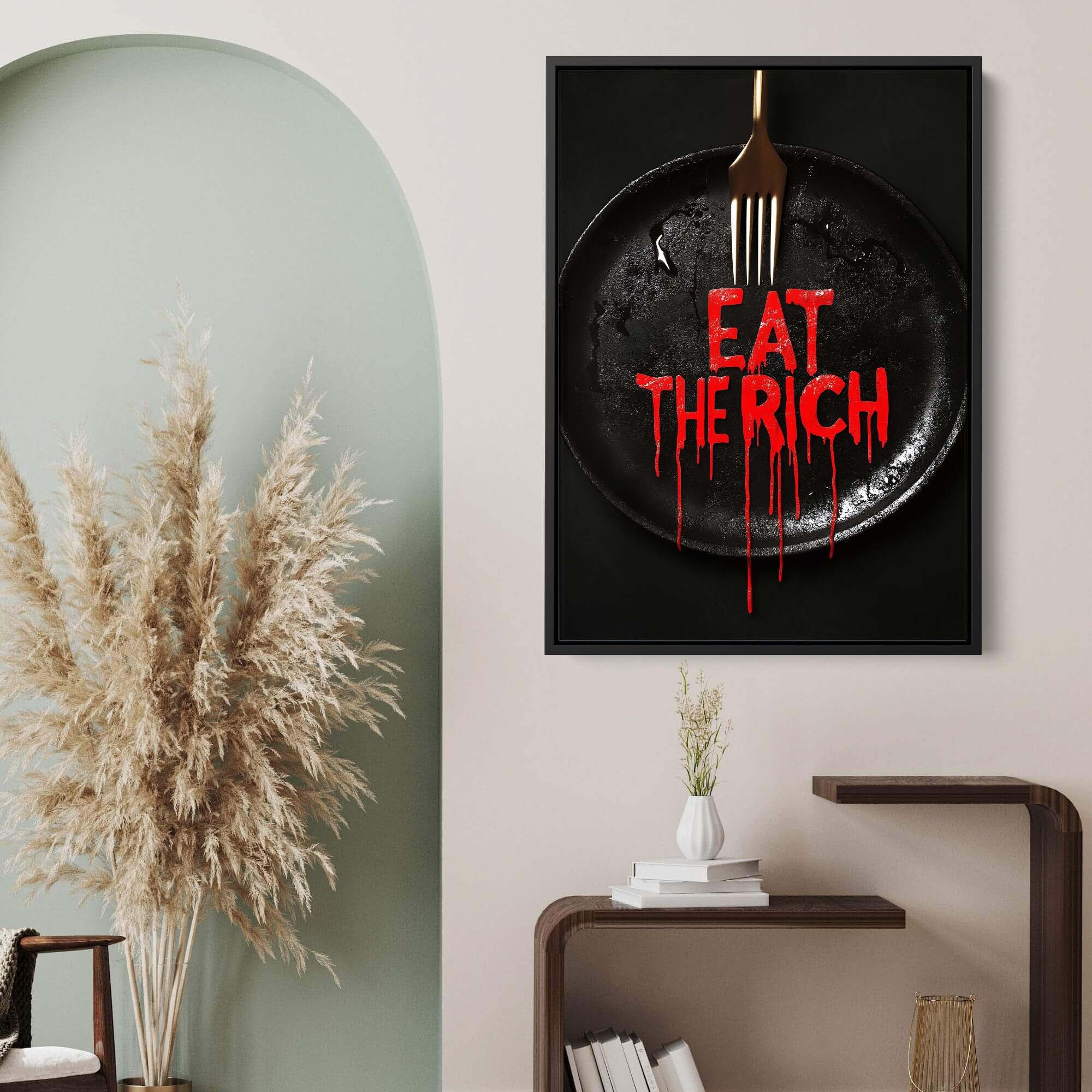 Eat the Rich Canvas Print Canvas Art Wildfrog Art