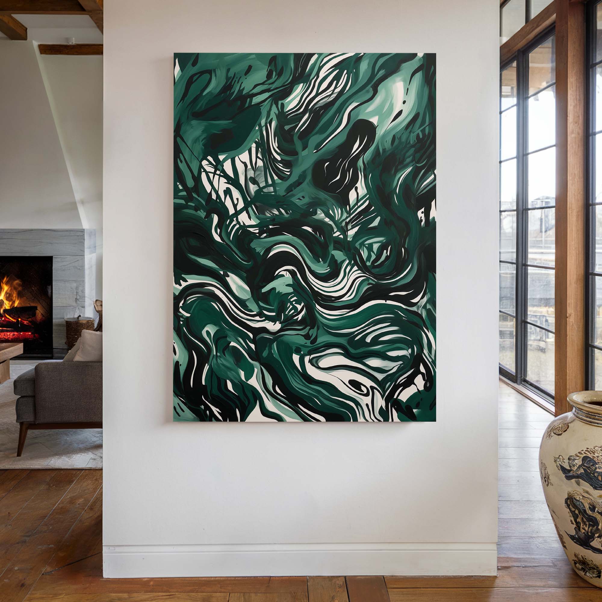 Emerald Storm Canvas Print Canvas Art Wildfrog Art