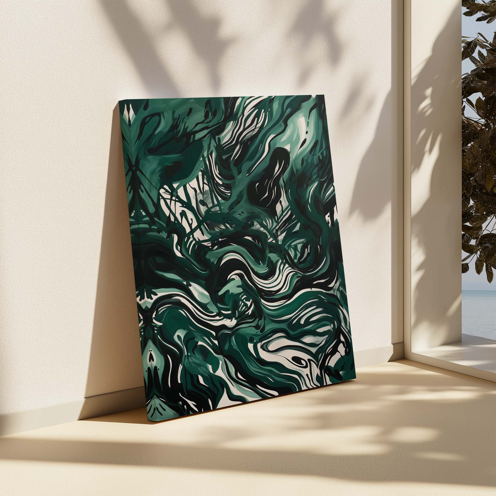 Emerald Storm Canvas Print Canvas Art Wildfrog Art