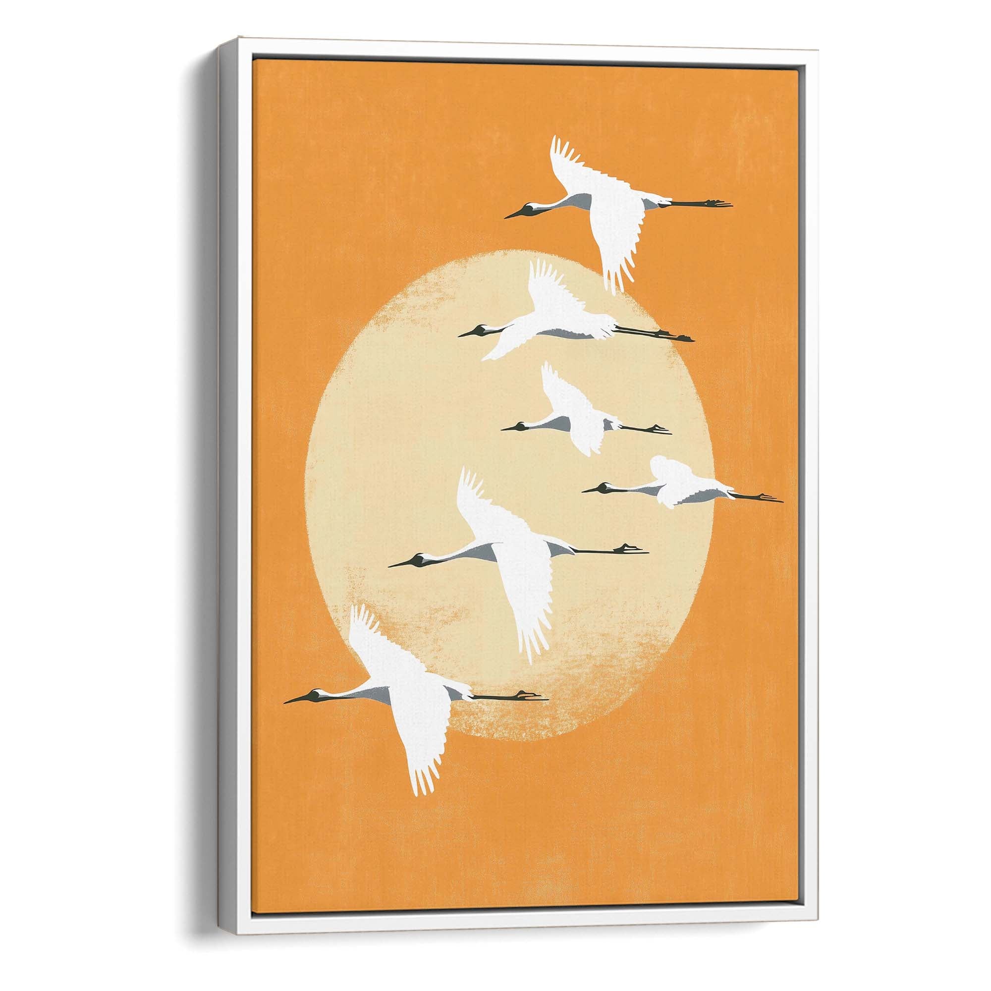 Evening Cranes Canvas Print Canvas Art Wildfrog Art