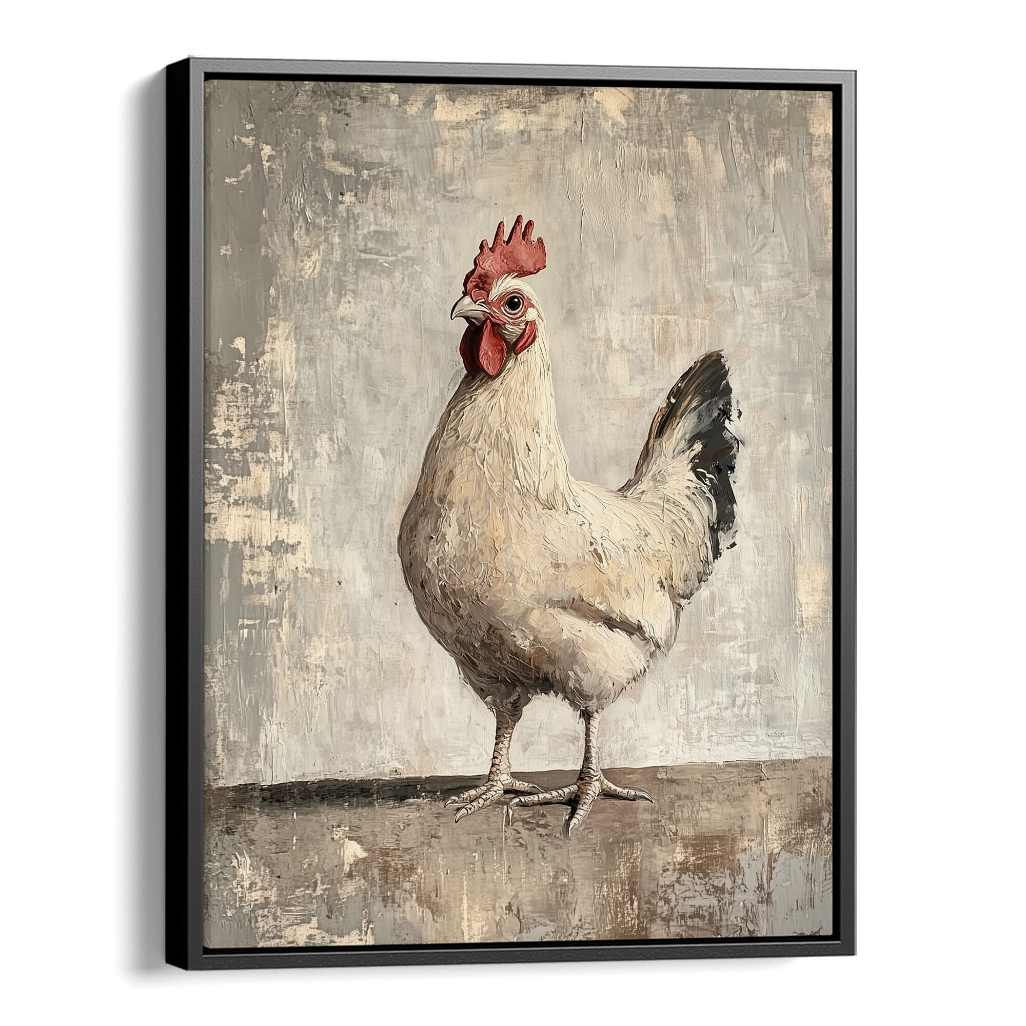 Farmhouse Cockerel Canvas Print Canvas Art Wildfrog Art