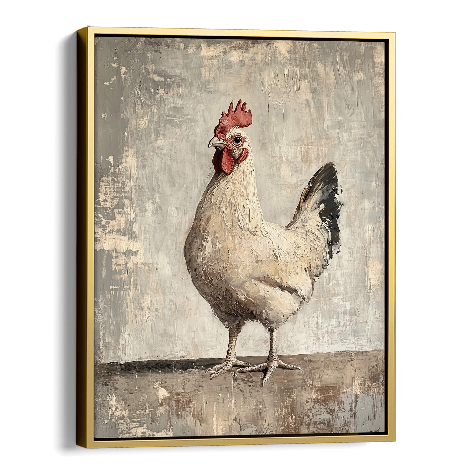 Farmhouse Cockerel Canvas Print Canvas Art Wildfrog Art