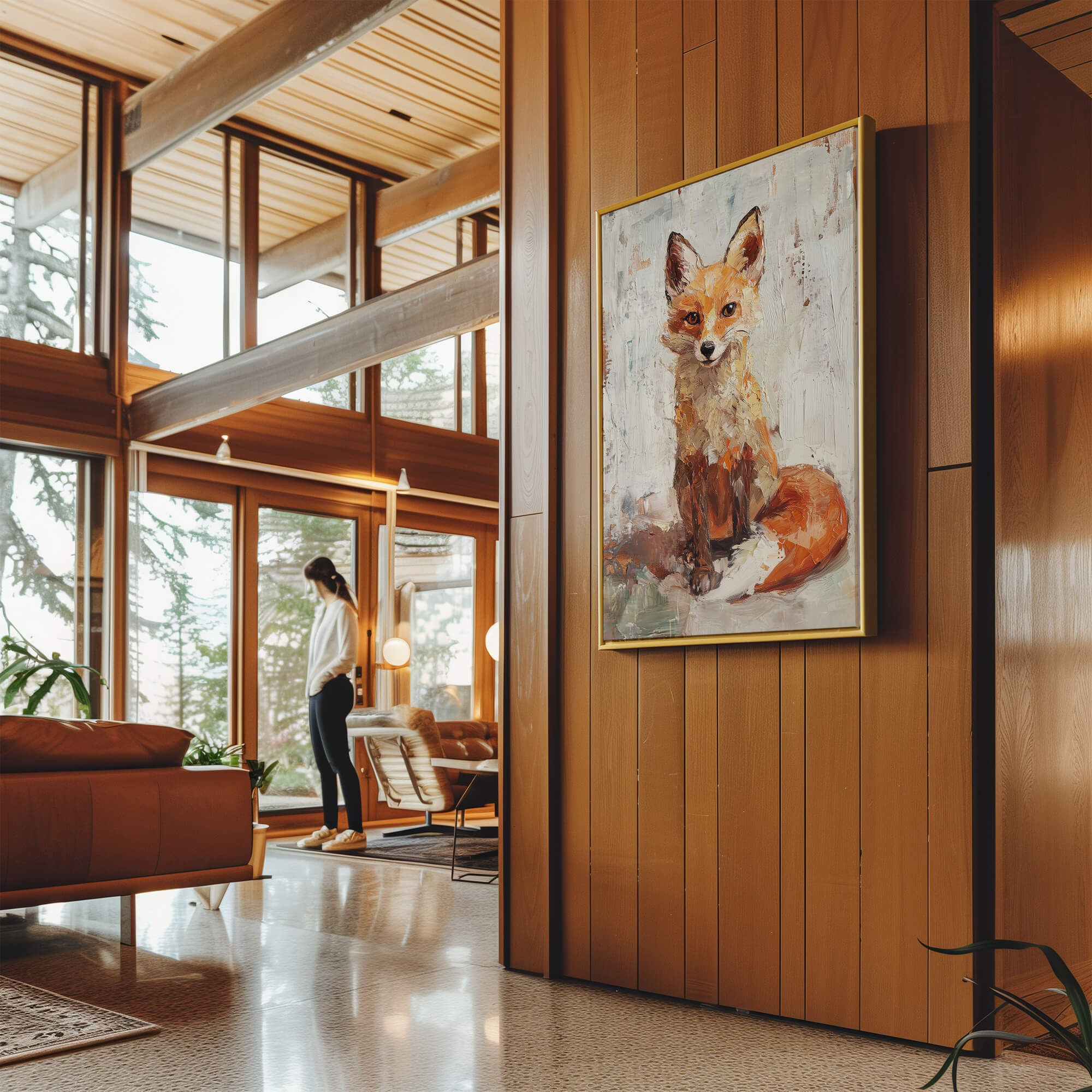 Farmhouse Fox Canvas Print Canvas Art Wildfrog Art