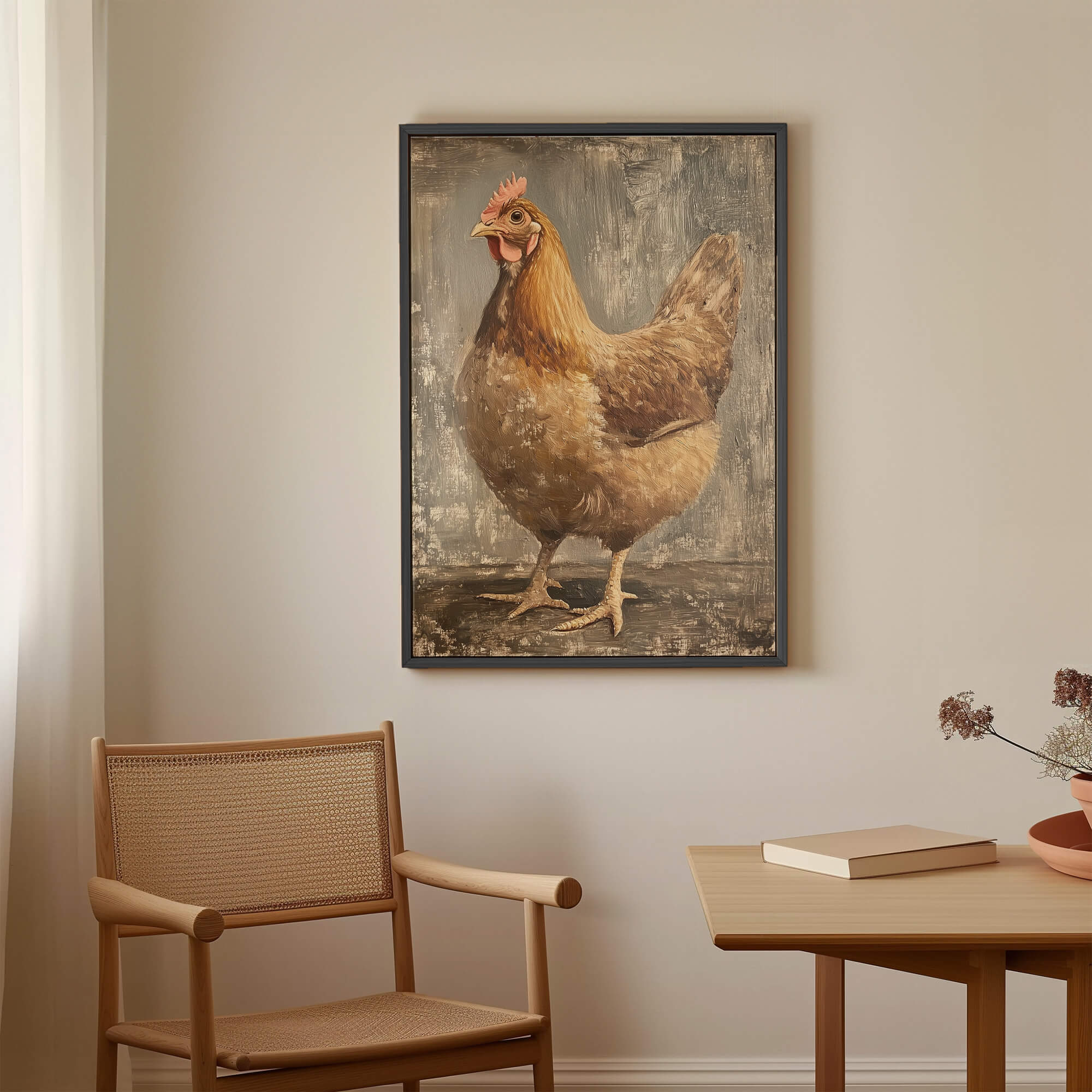 Farmhouse Hen Canvas Print Canvas Art Wildfrog Art