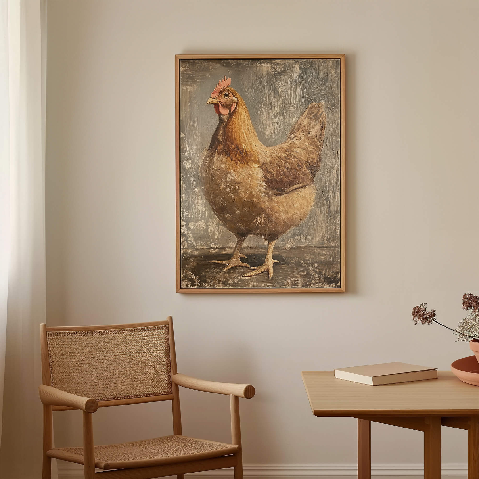 Farmhouse Hen Canvas Print Canvas Art Wildfrog Art