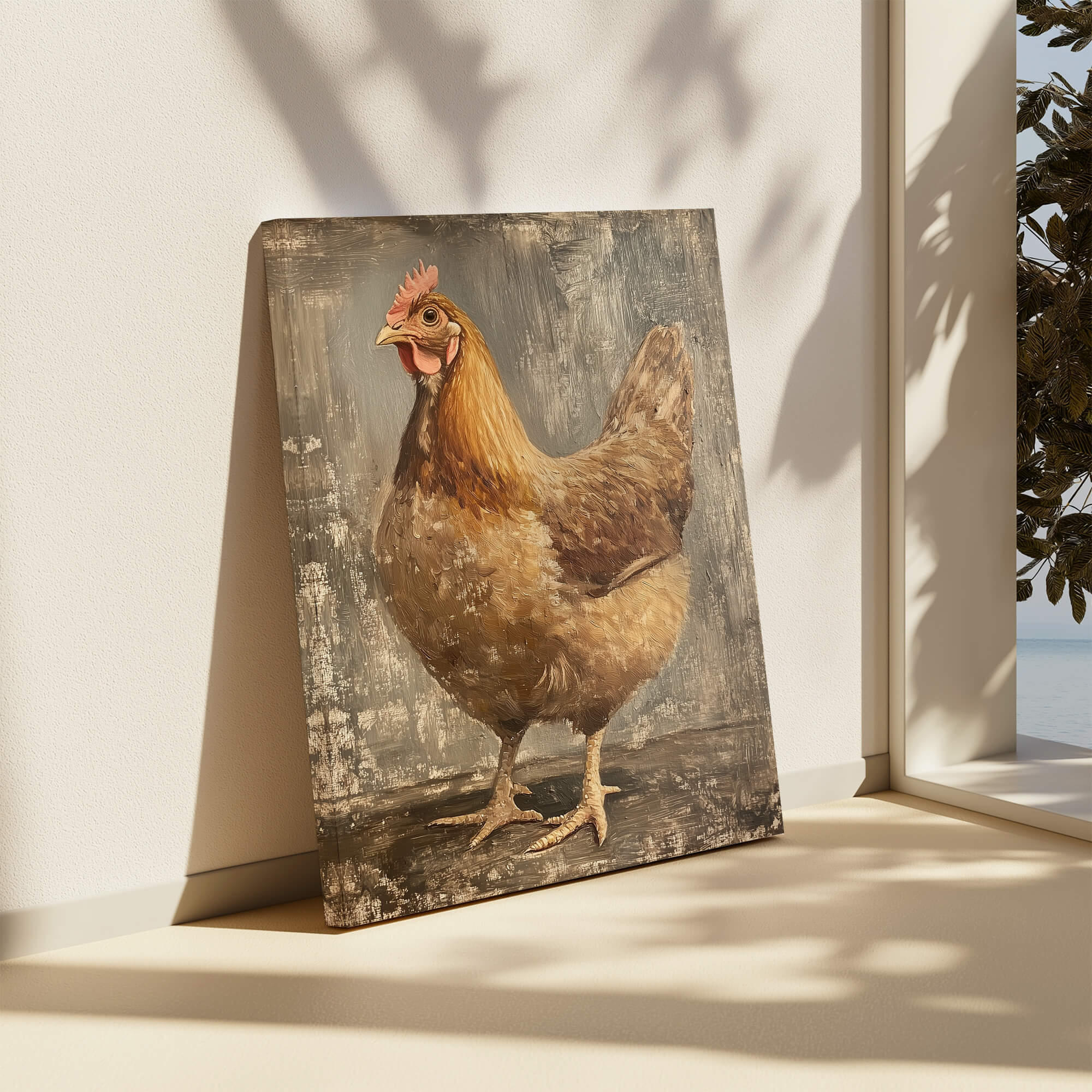 Farmhouse Hen Canvas Print Canvas Art Wildfrog Art