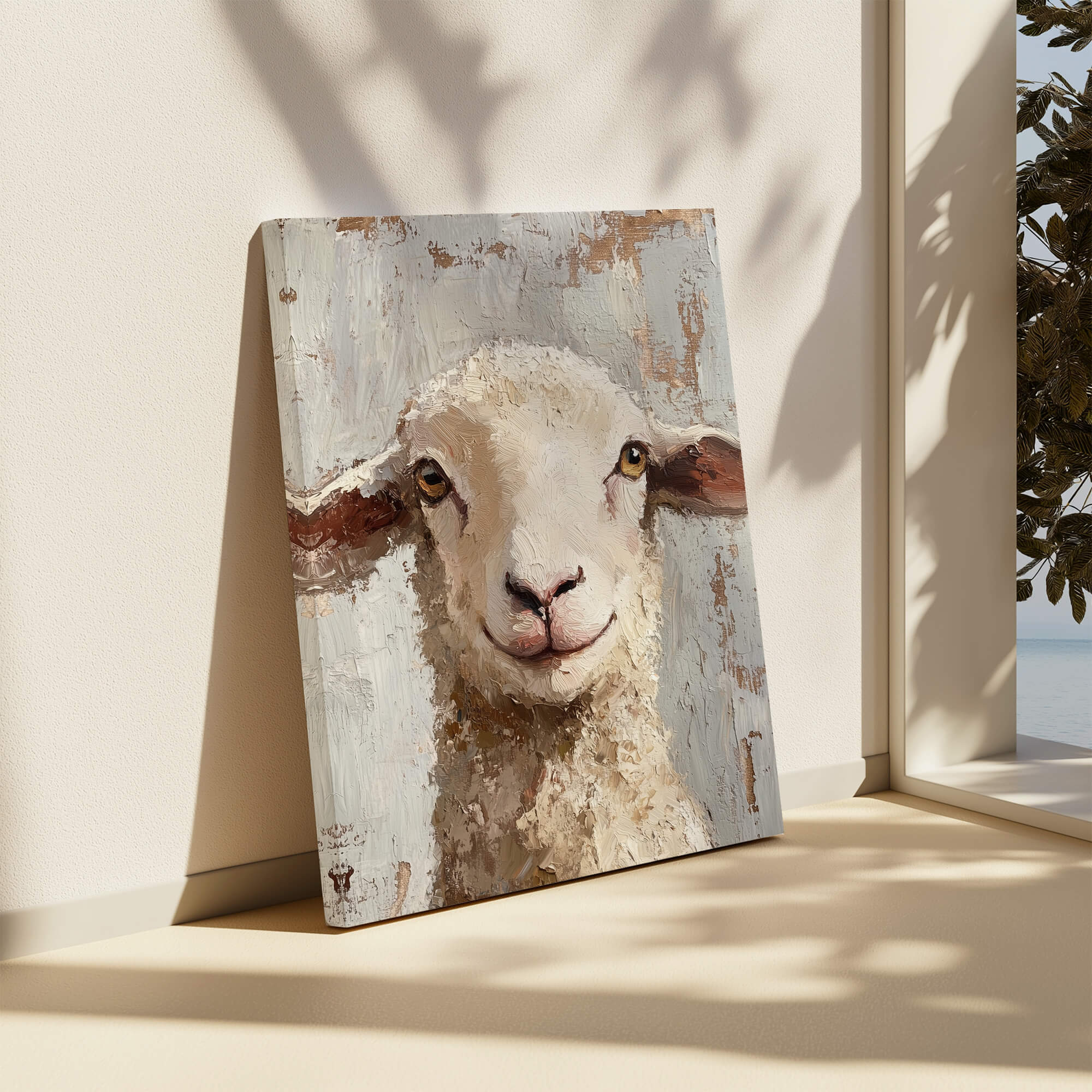 Farmhouse Sheep Canvas Print Canvas Art Wildfrog Art