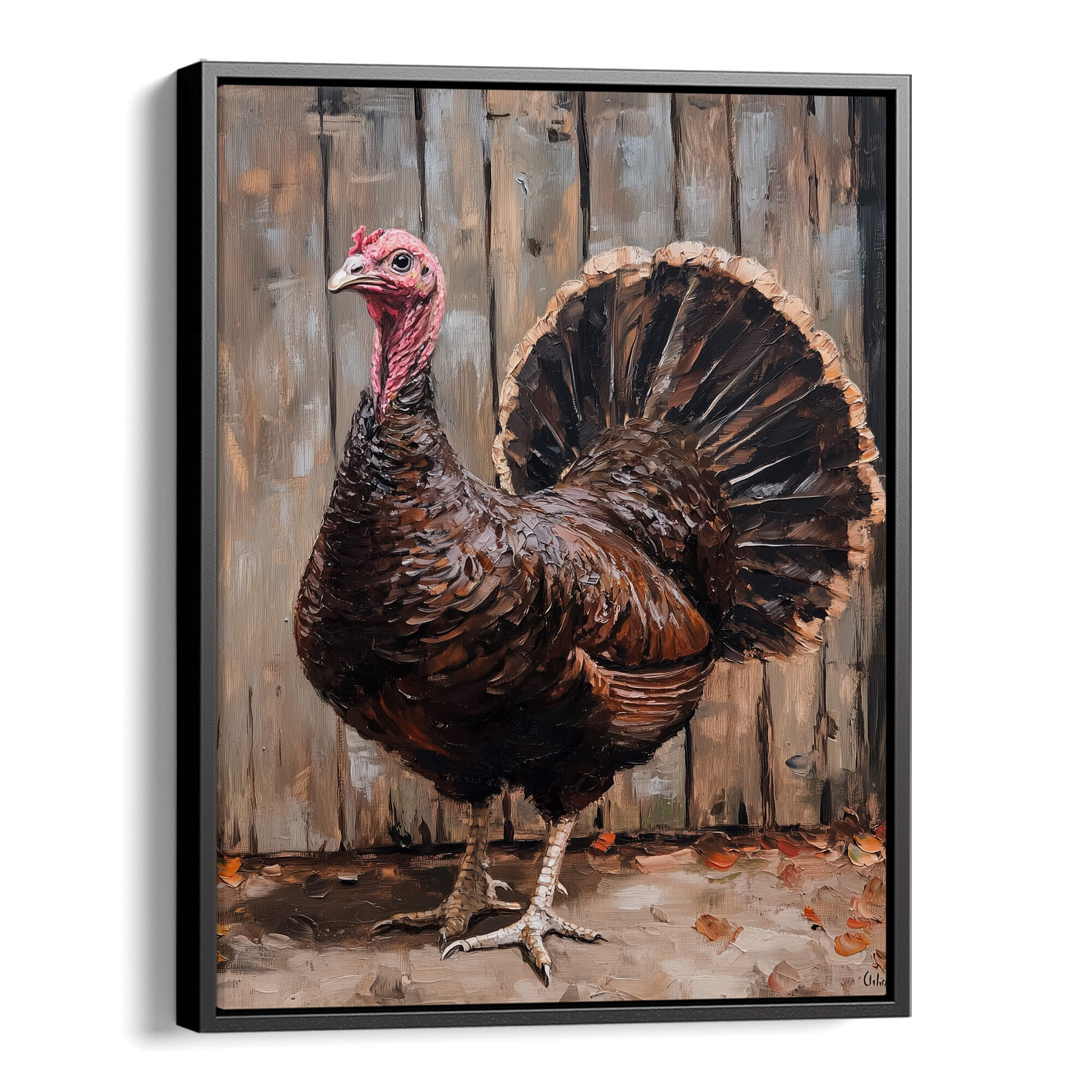 Farmhouse Turkey Canvas Print Canvas Art Wildfrog Art