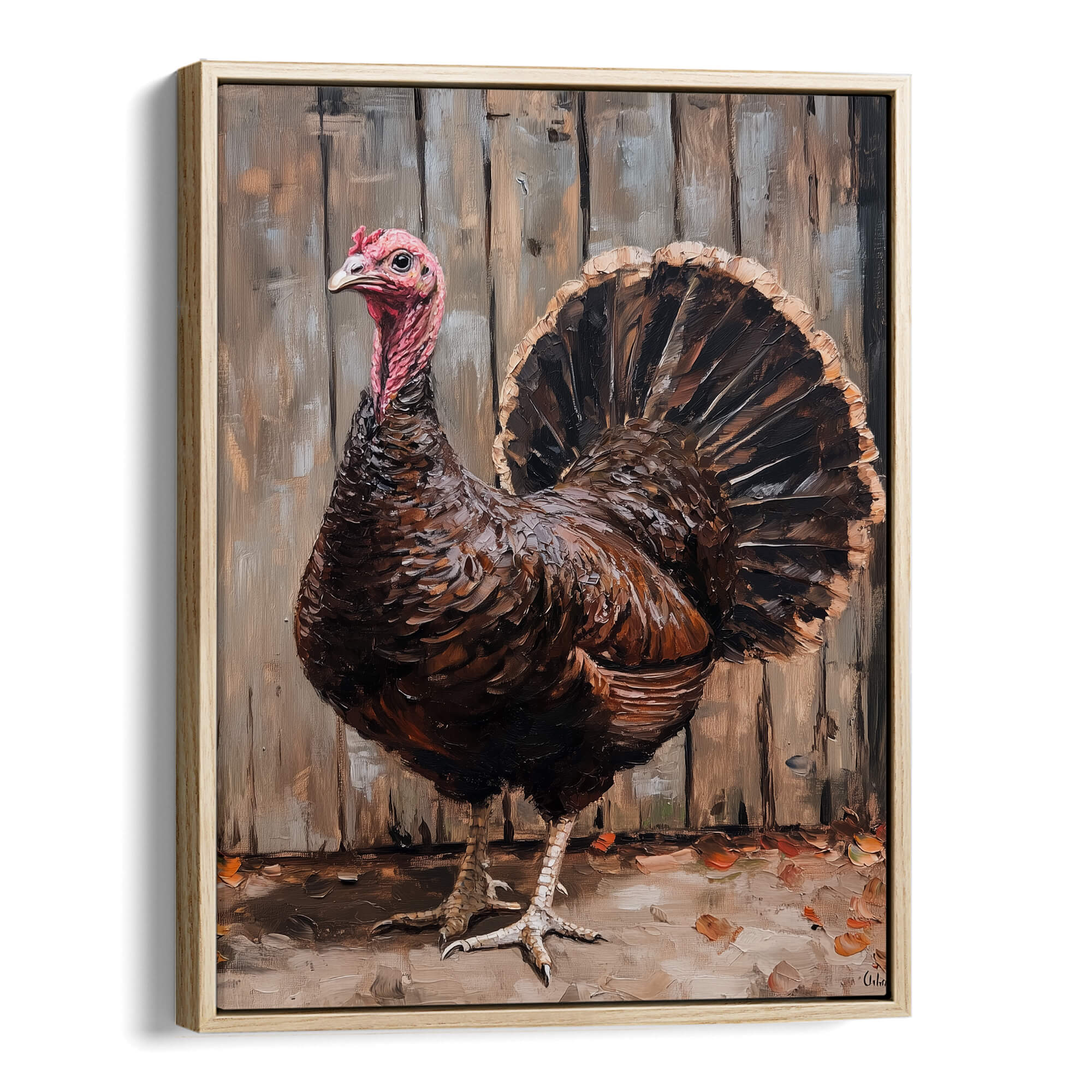 Farmhouse Turkey Canvas Print Canvas Art Wildfrog Art