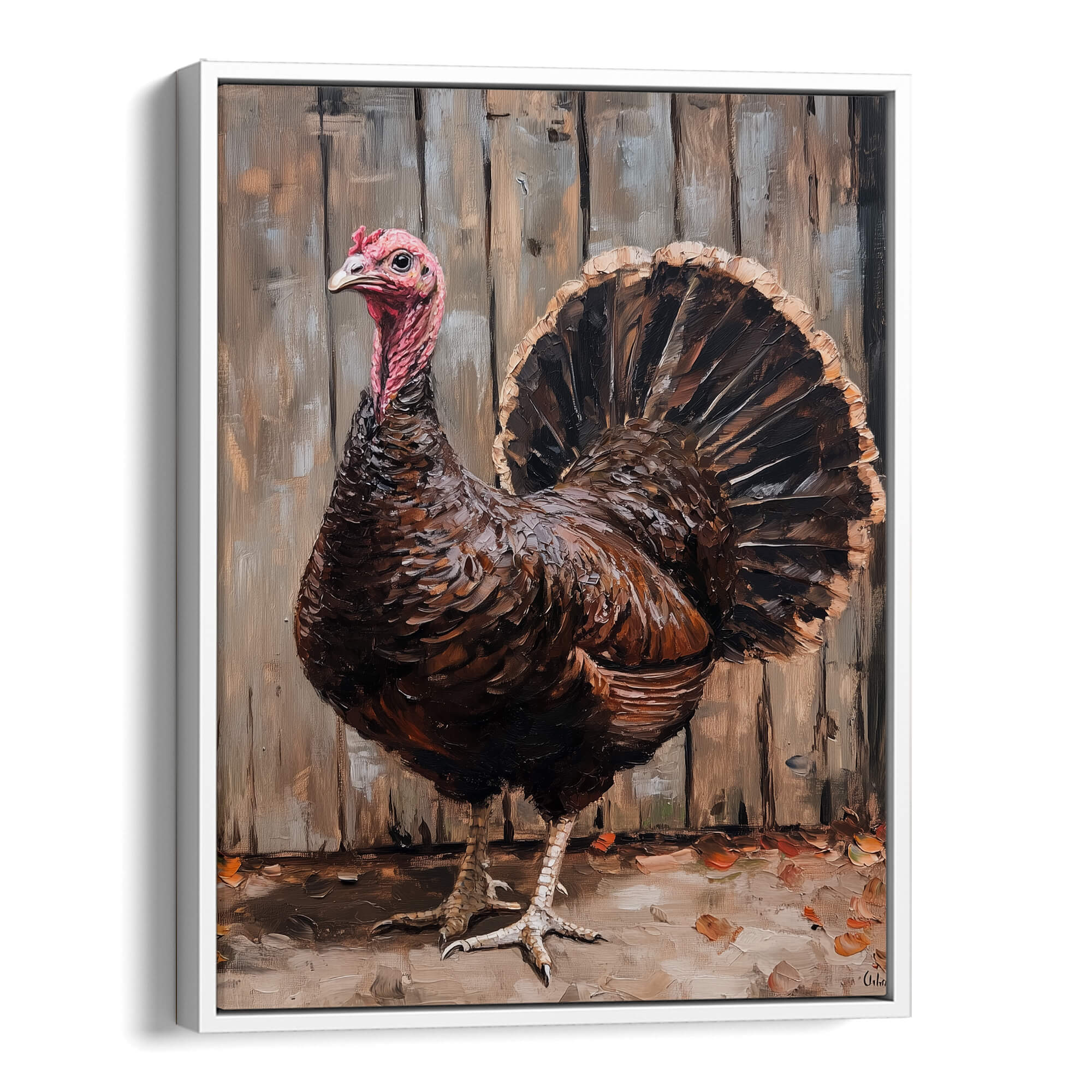 Farmhouse Turkey Canvas Print Canvas Art Wildfrog Art
