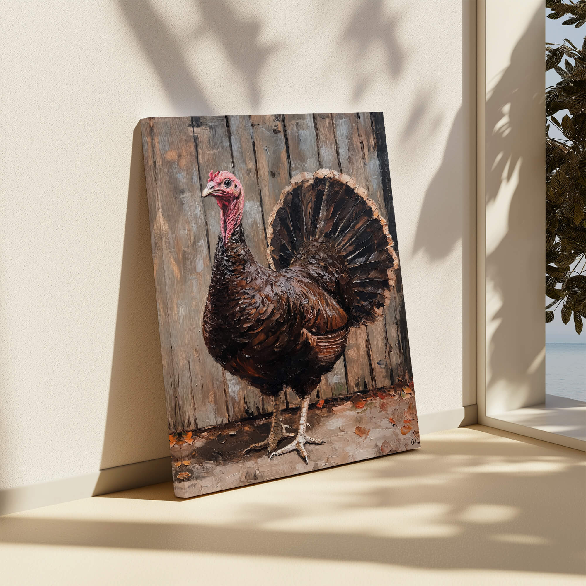 Farmhouse Turkey Canvas Print Canvas Art Wildfrog Art