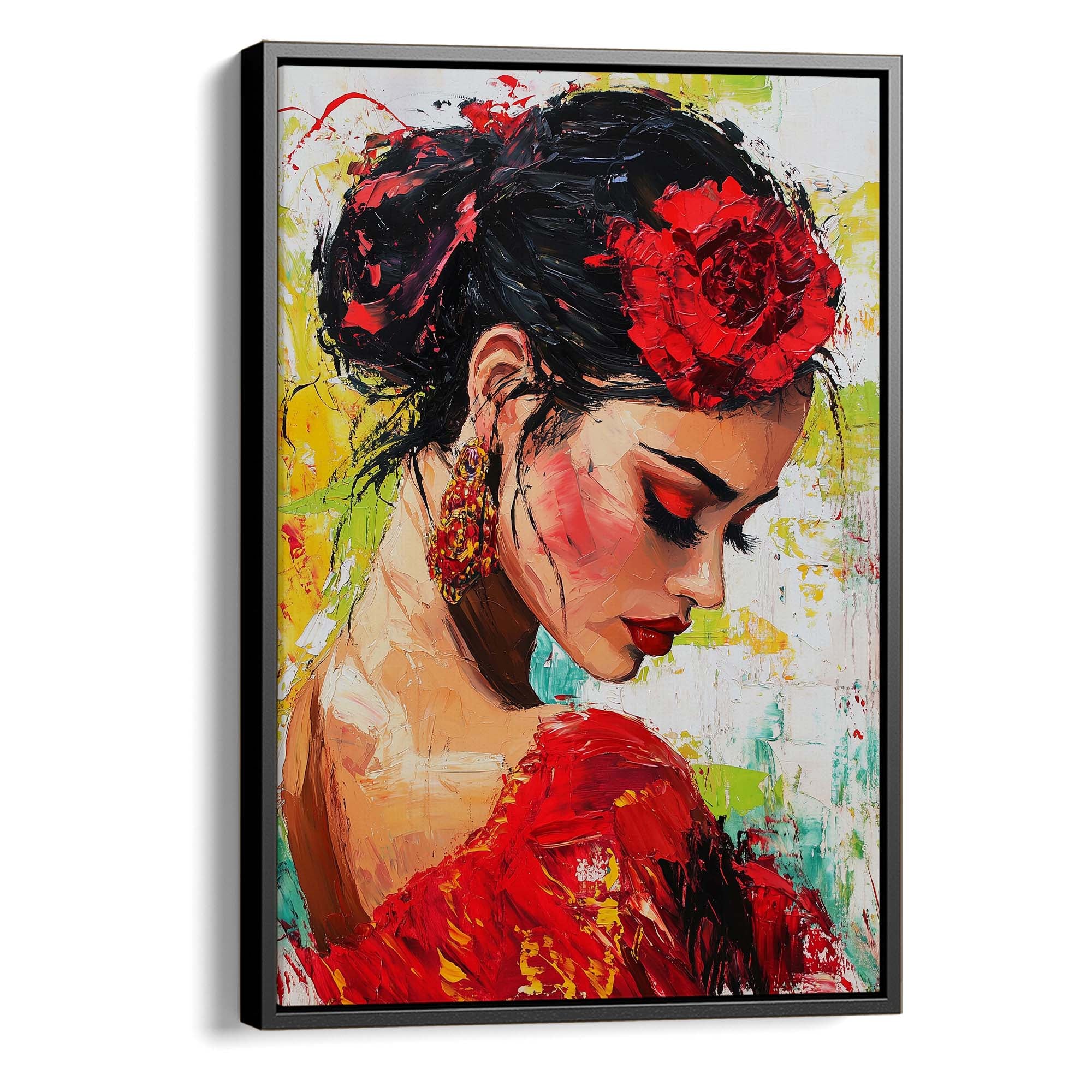 Flamenco Lady Canvas Print Canvas Art Wildfrog Art