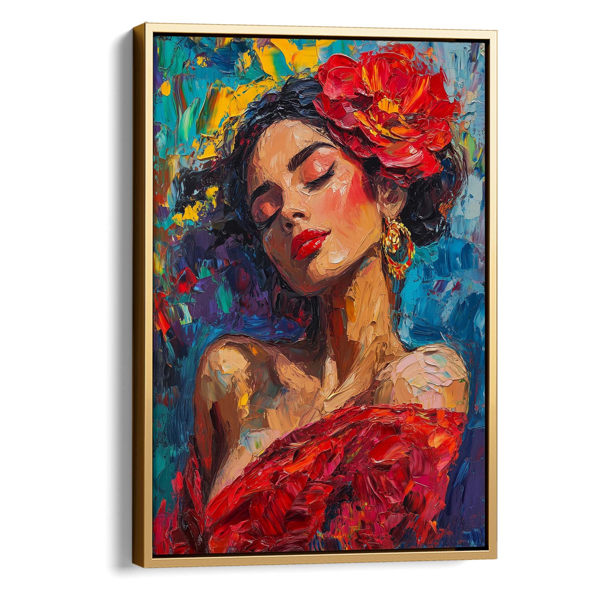 Flamenco Passion Canvas Print
