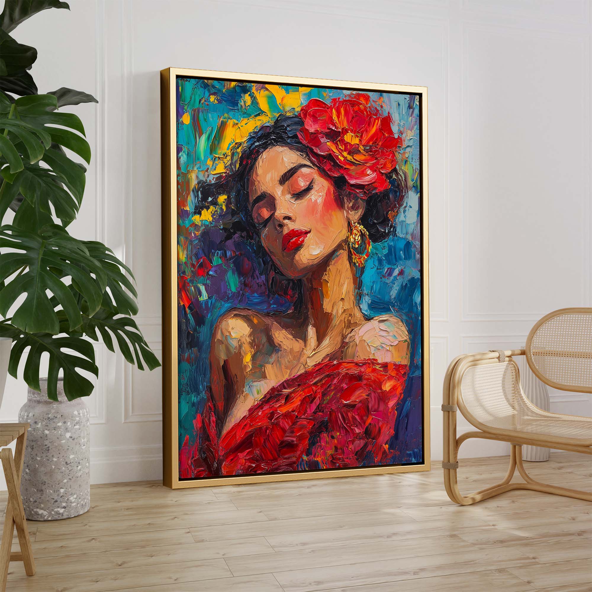 Flamenco Passion Canvas Print