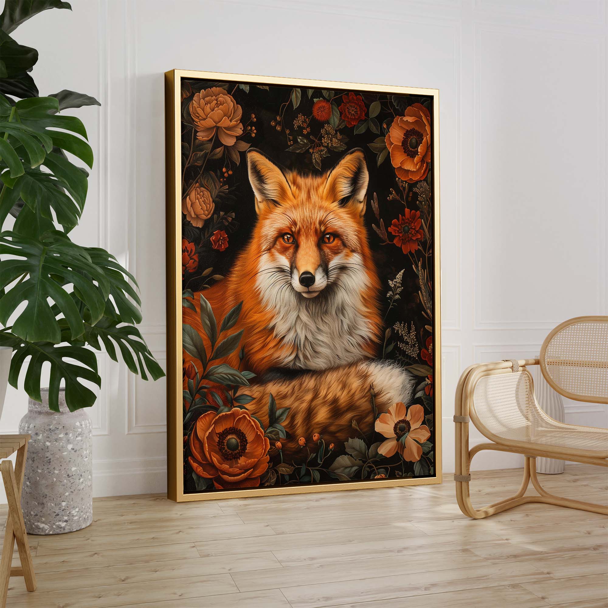 Fox in Autumn Canvas Print Canvas Art Wildfrog Art