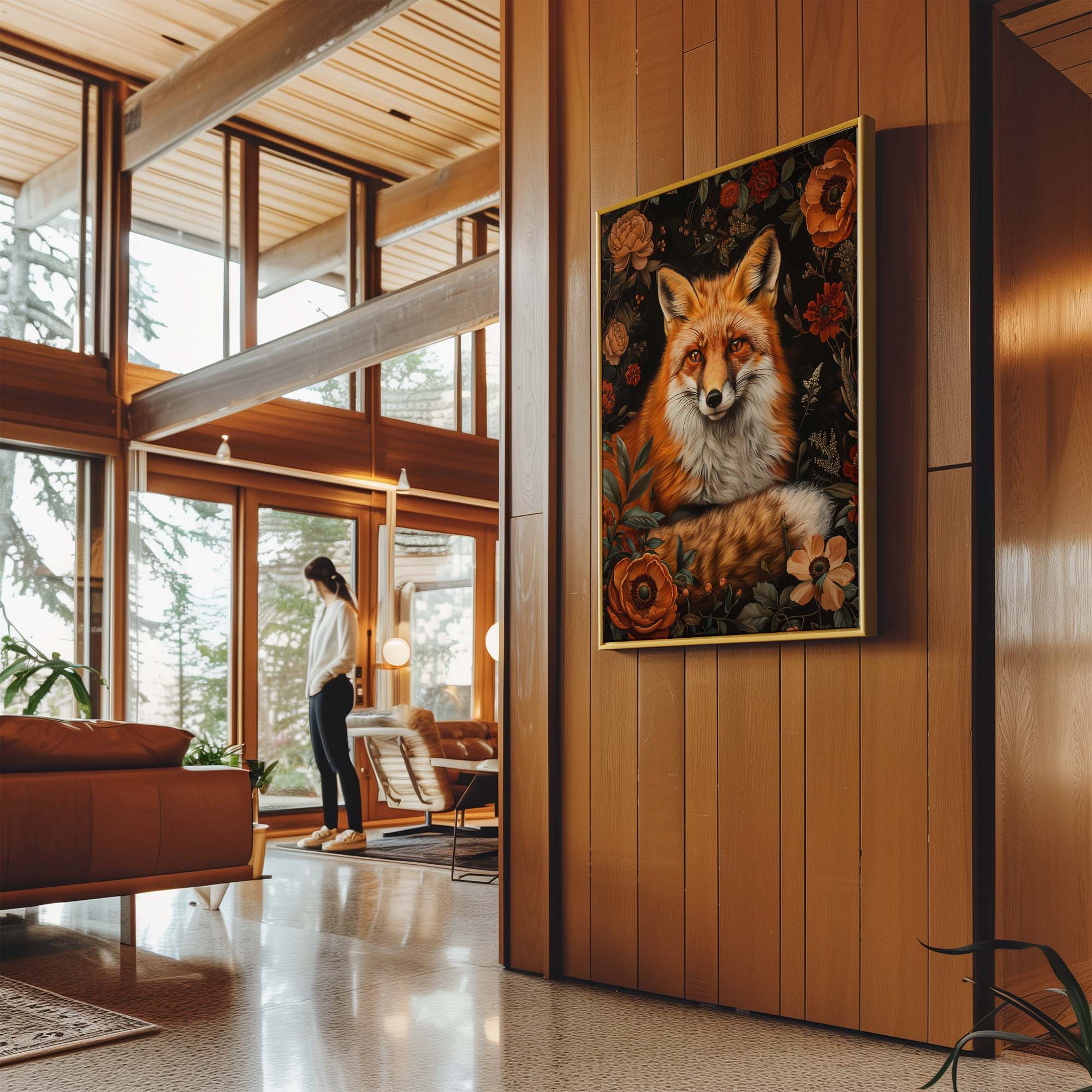 Fox in Autumn Canvas Print Canvas Art Wildfrog Art